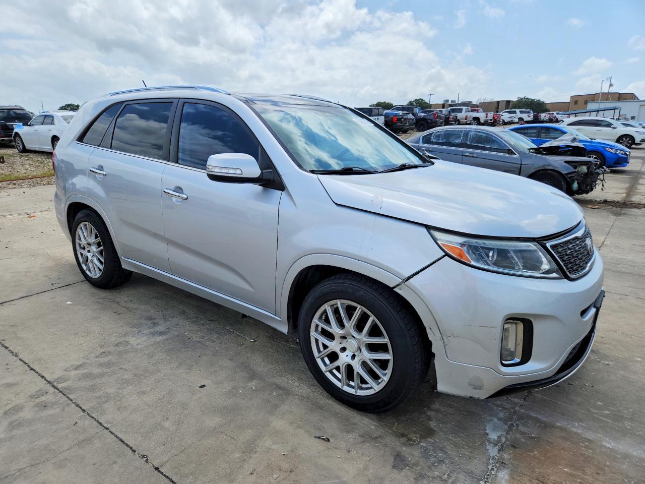 2015 Kia Sorento Sx Silver vin: 5XYKW4A74FG566045