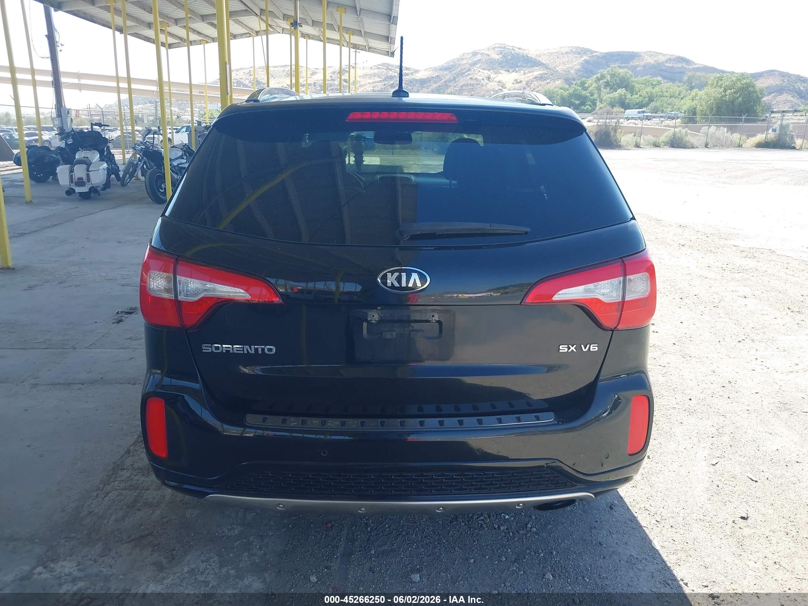 2015 Kia Sorento Sx V6 Black vin: 5XYKW4A74FG581760