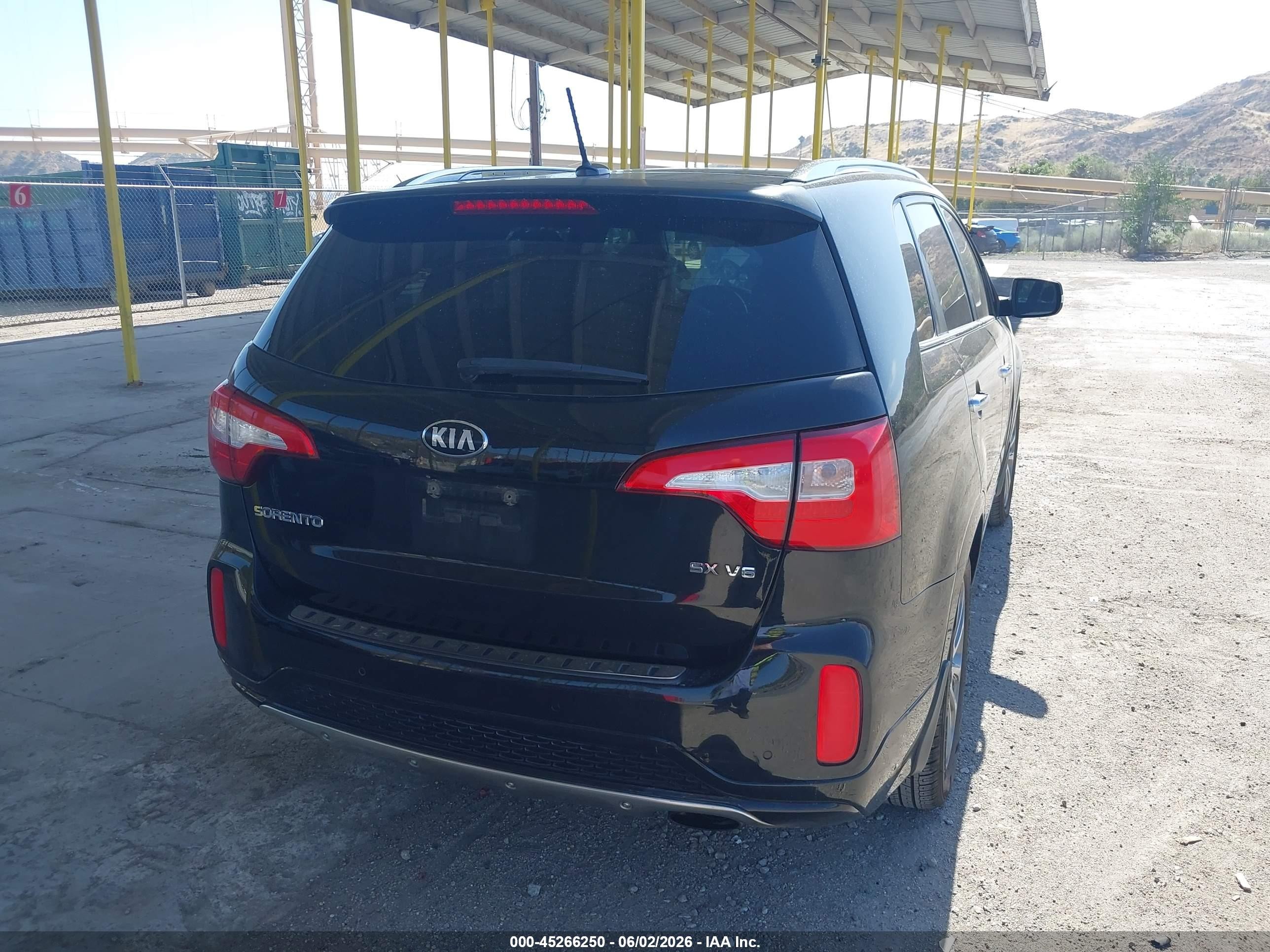 2015 Kia Sorento Sx V6 Black vin: 5XYKW4A74FG581760
