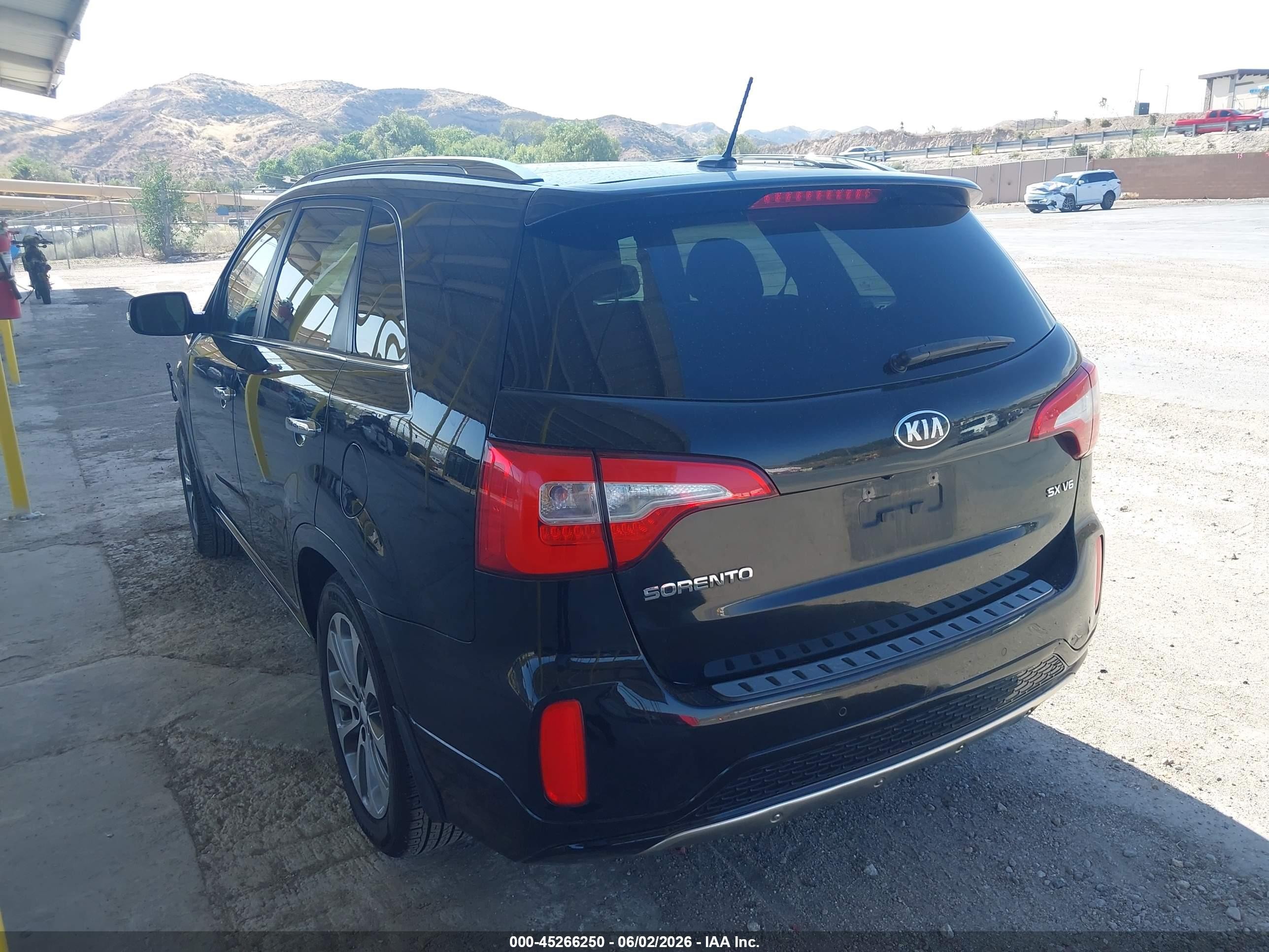 2015 Kia Sorento Sx V6 Black vin: 5XYKW4A74FG581760