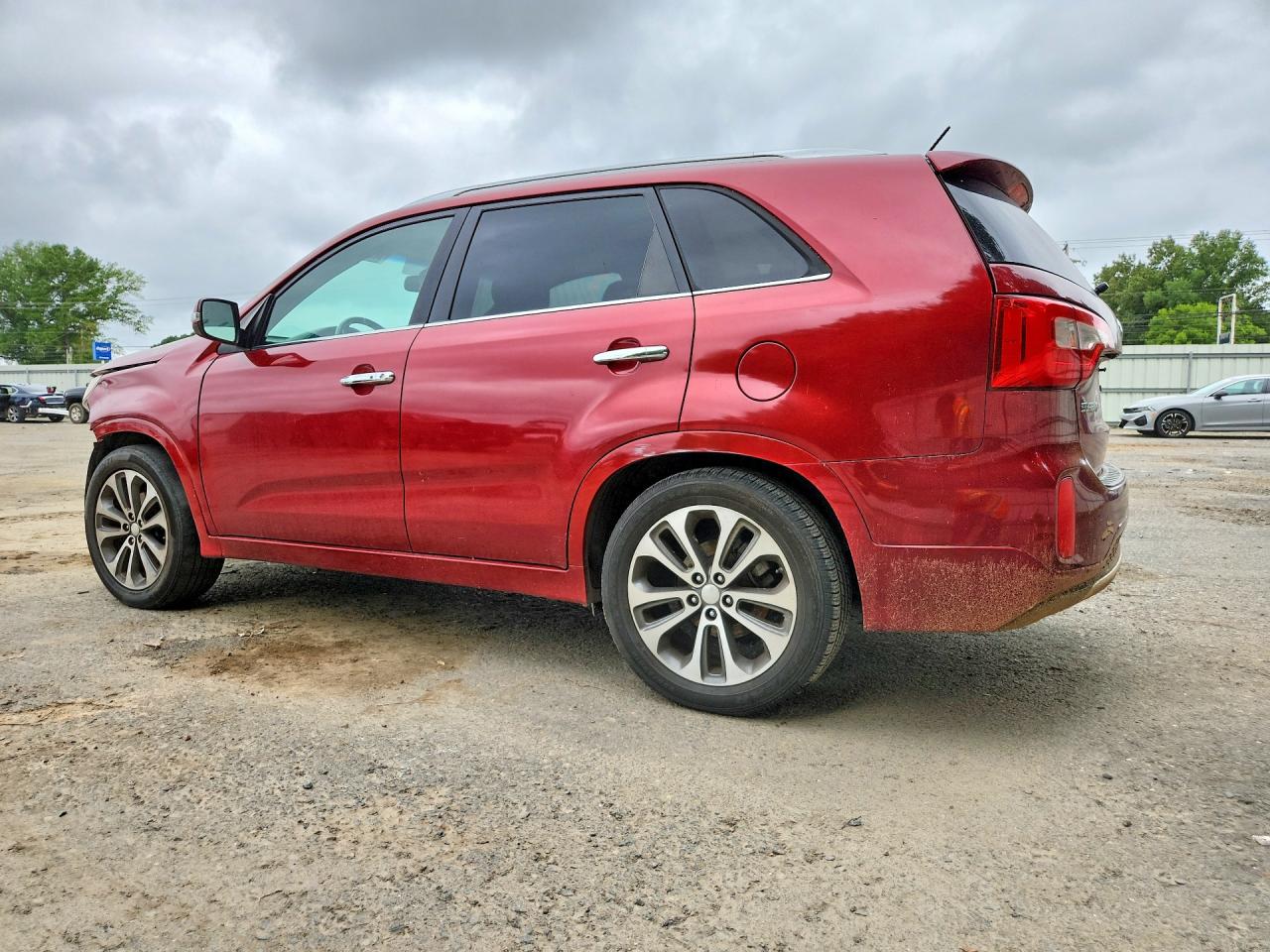 2015 Kia Sorento Sx Burgundy vin: 5XYKW4A75FG562862