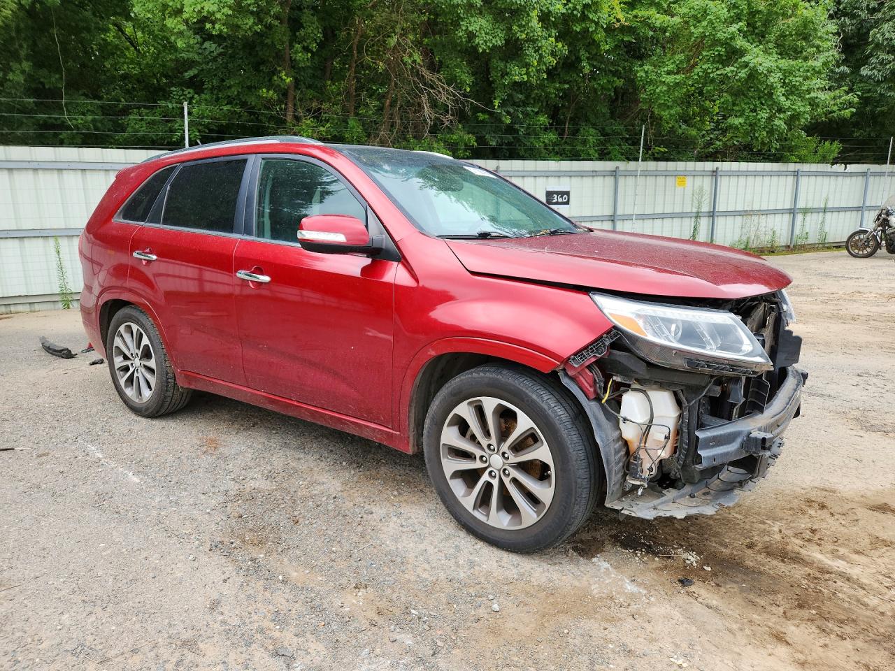 2015 Kia Sorento Sx Burgundy vin: 5XYKW4A75FG562862