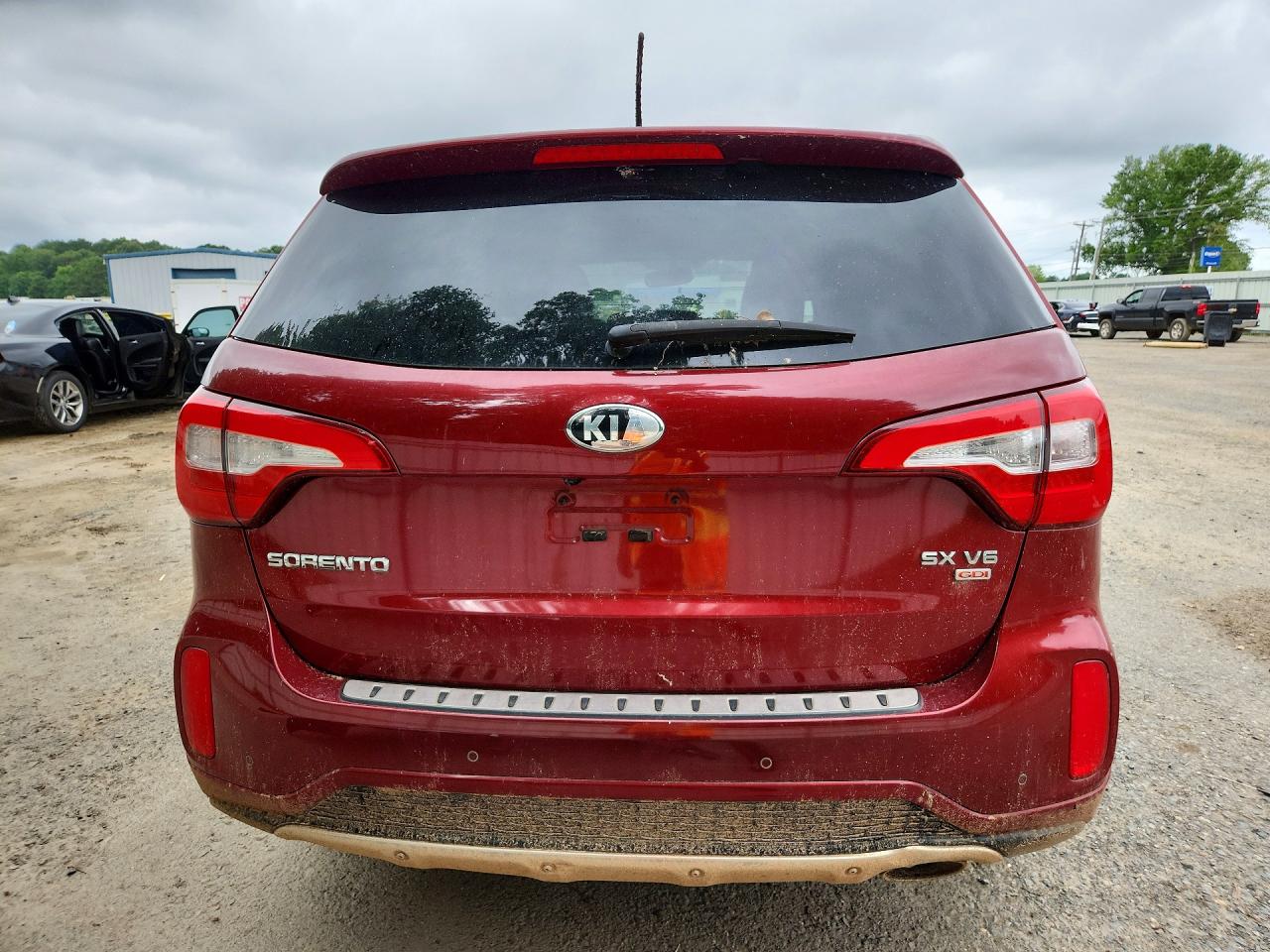 2015 Kia Sorento Sx Burgundy vin: 5XYKW4A75FG562862