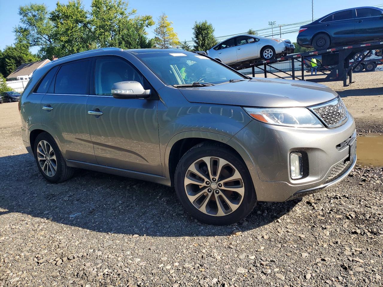 2015 Kia Sorento Sx Silver vin: 5XYKW4A75FG573067