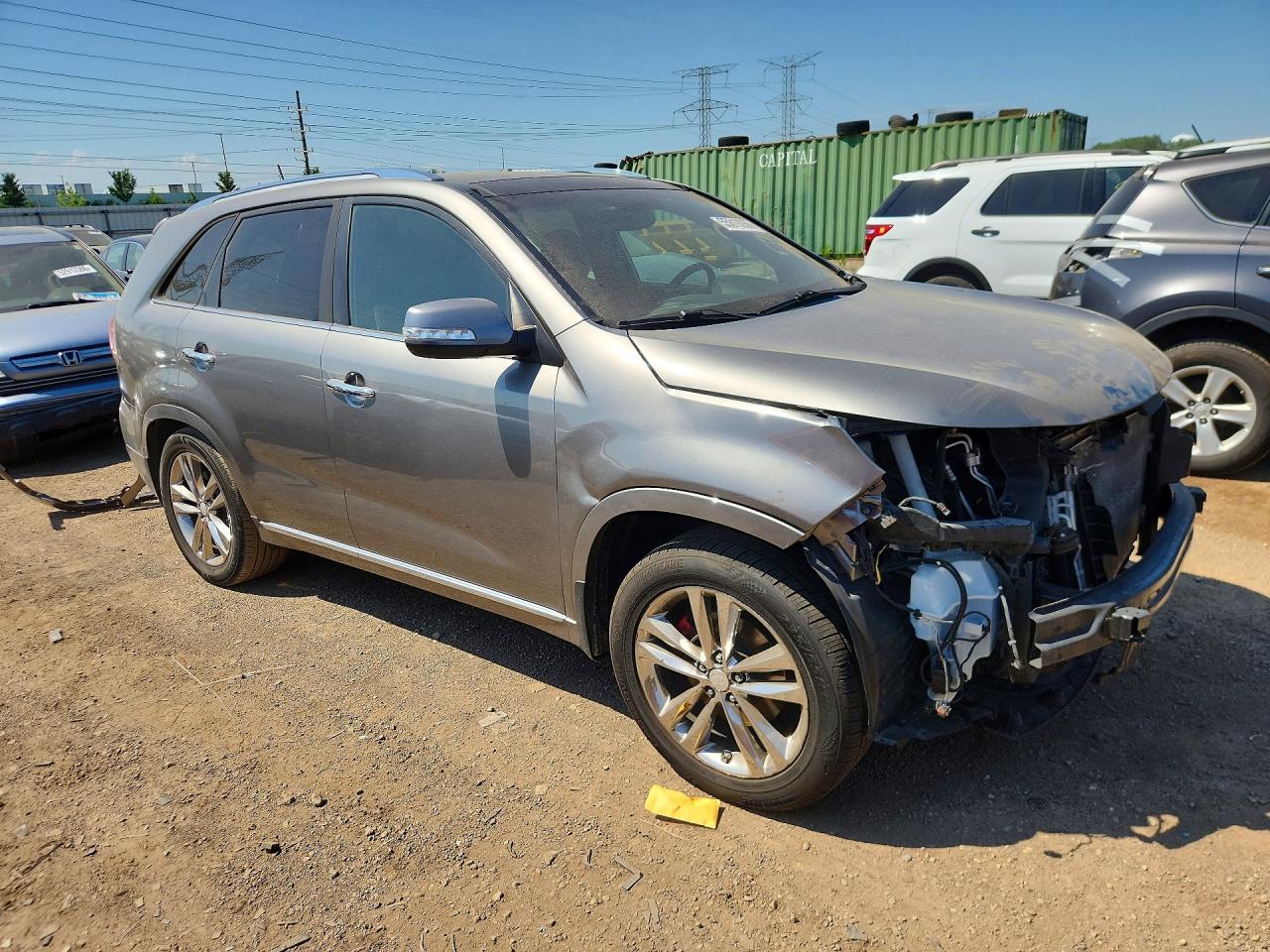 2015 Kia Sorento Sx Limited Gray vin: 5XYKW4A75FG575482