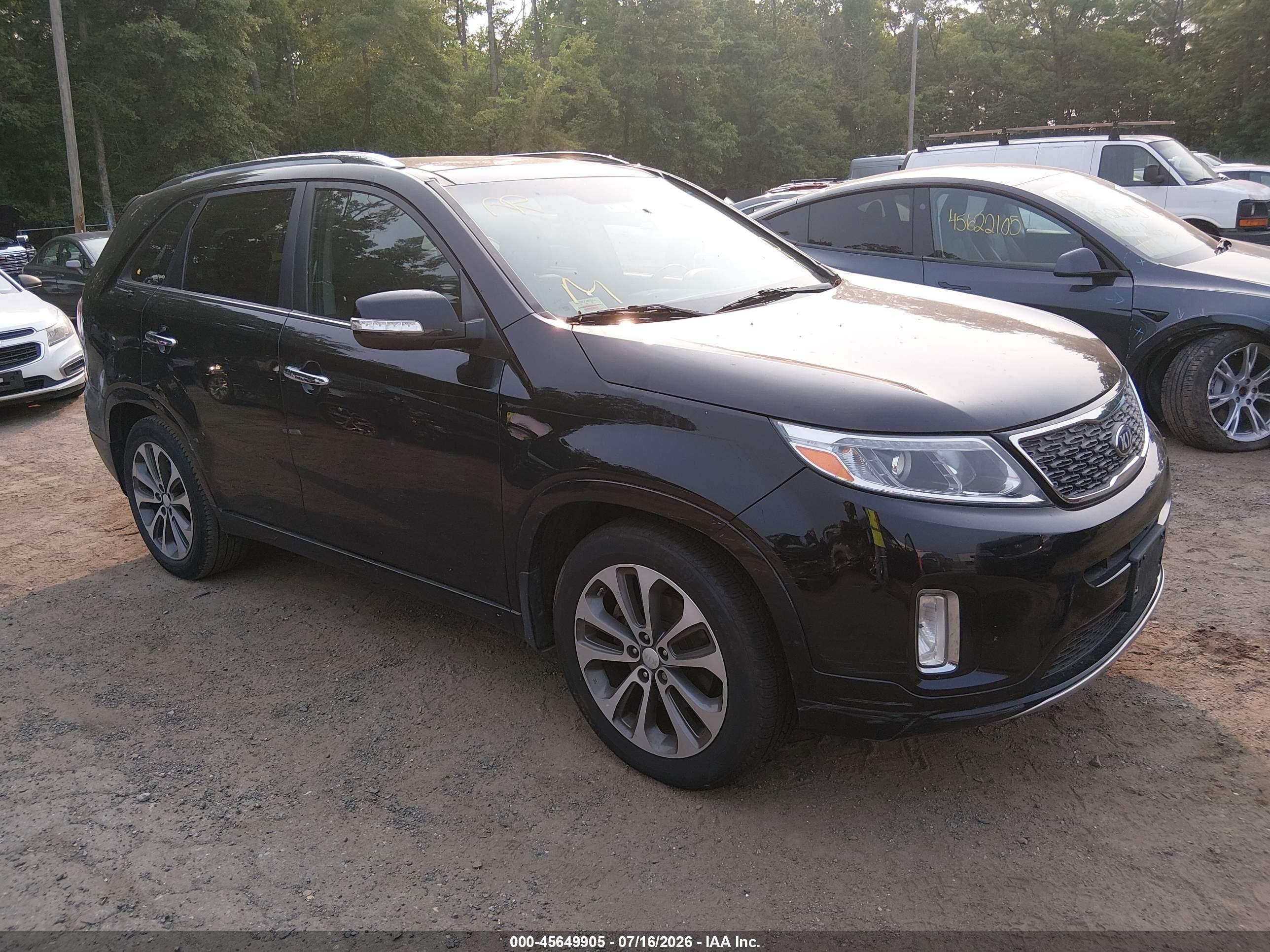 2015 Kia Sorento Sx V6 Черный vin: 5XYKW4A75FG647605