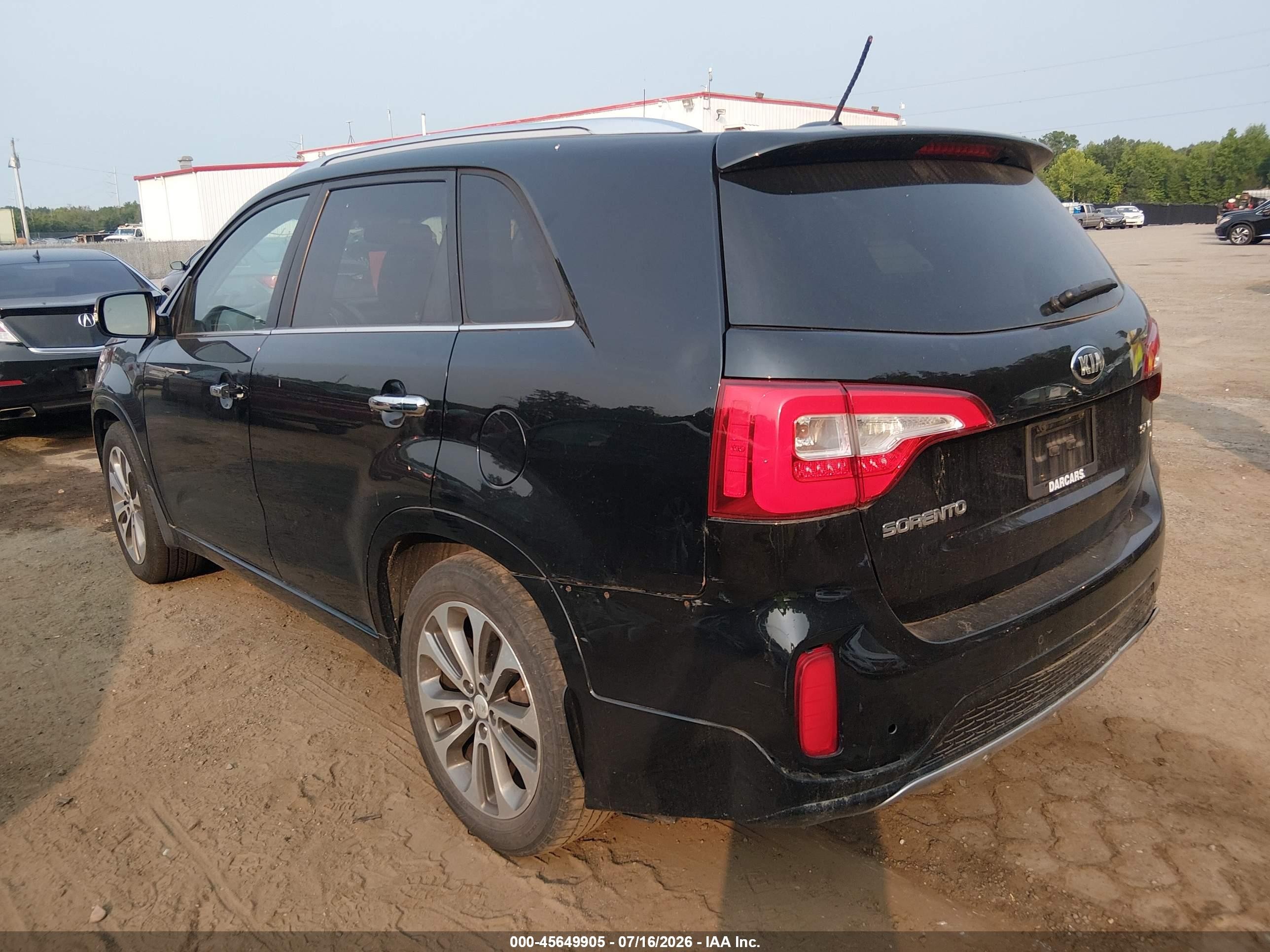 2015 Kia Sorento Sx V6 Черный vin: 5XYKW4A75FG647605