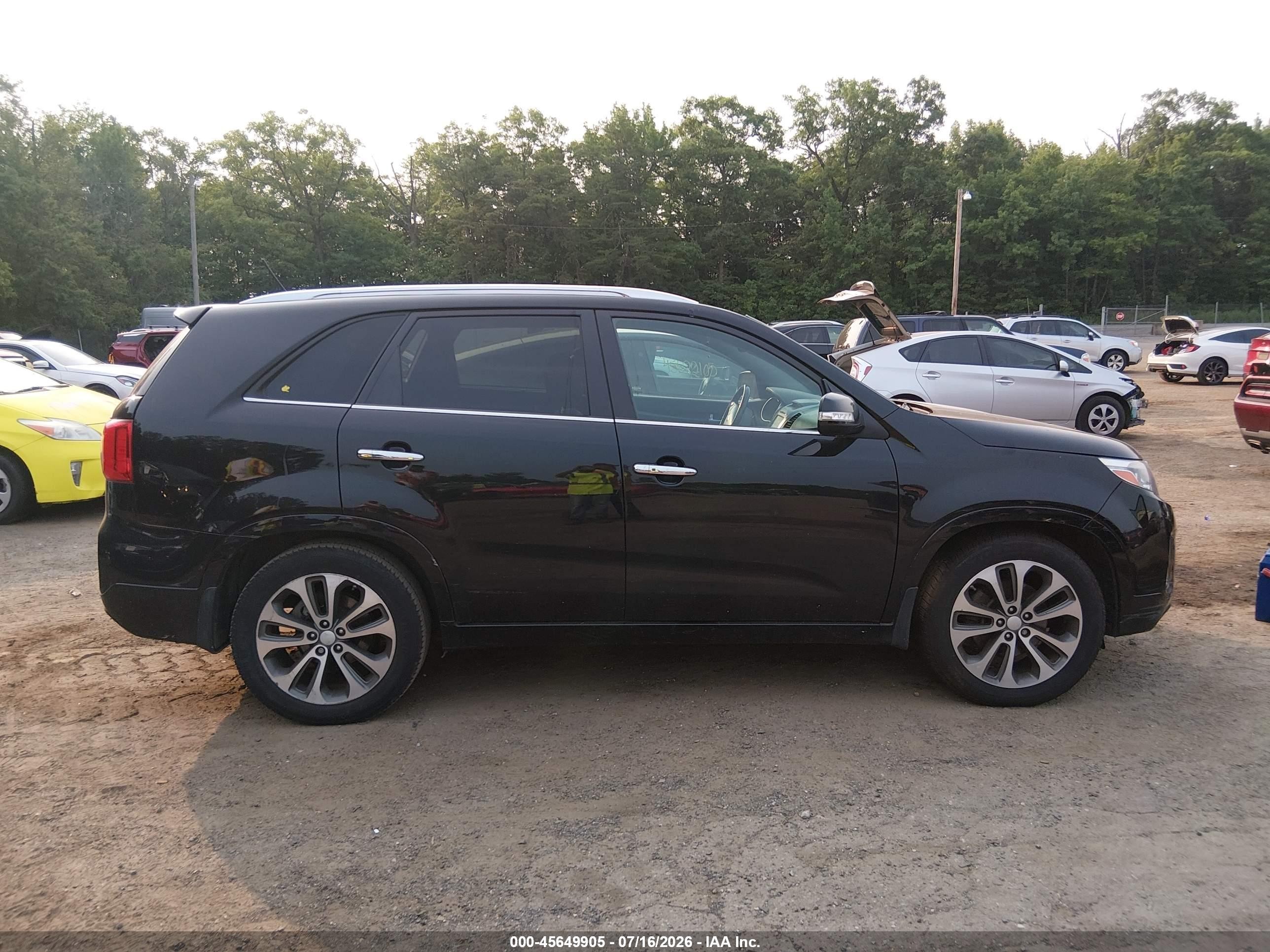 2015 Kia Sorento Sx V6 Черный vin: 5XYKW4A75FG647605