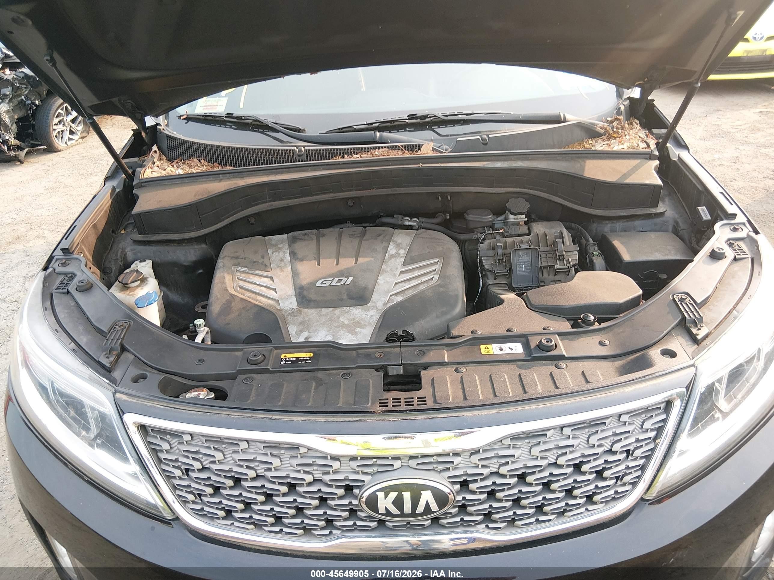 2015 Kia Sorento Sx V6 Черный vin: 5XYKW4A75FG647605