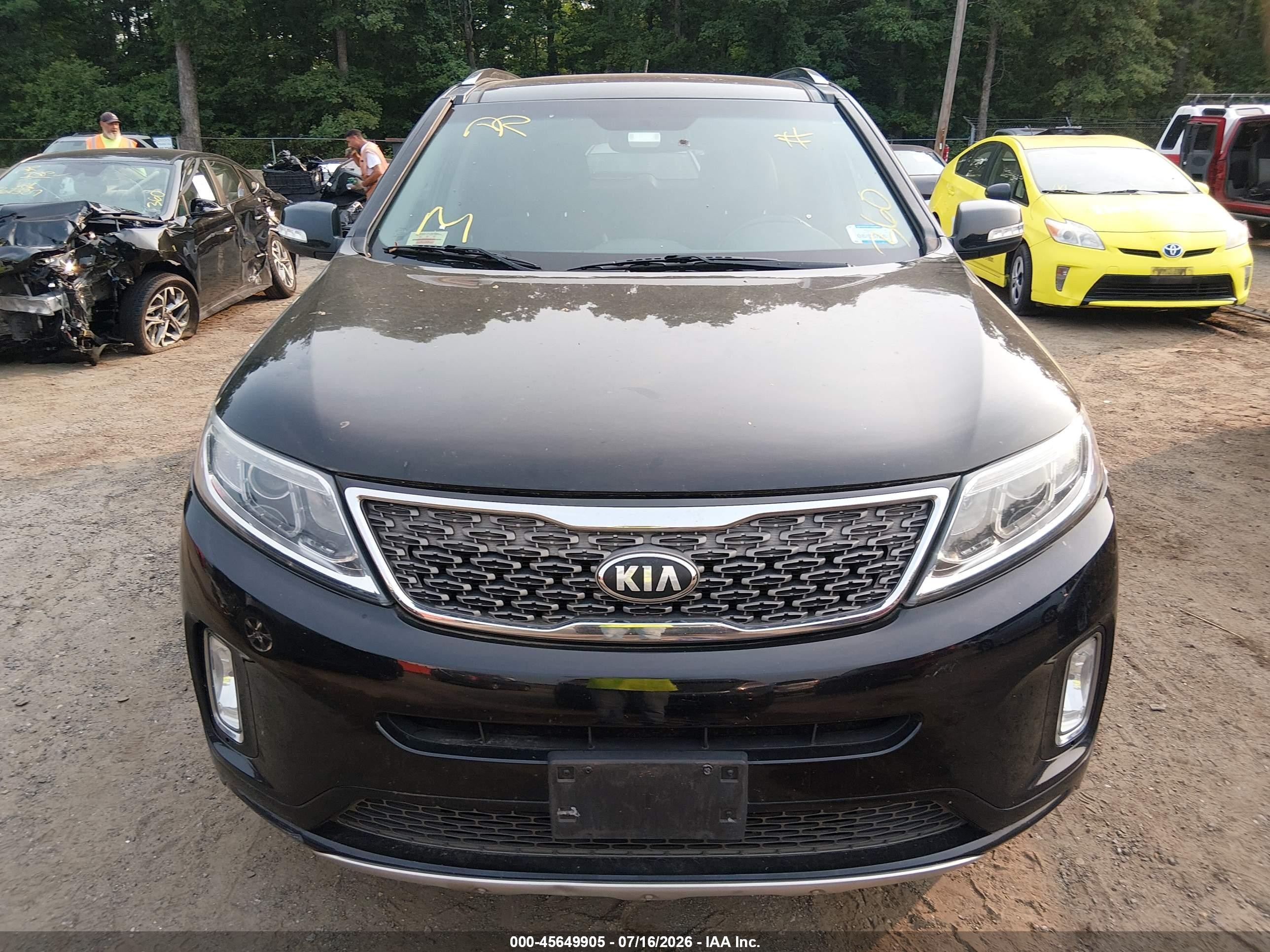 2015 Kia Sorento Sx V6 Черный vin: 5XYKW4A75FG647605