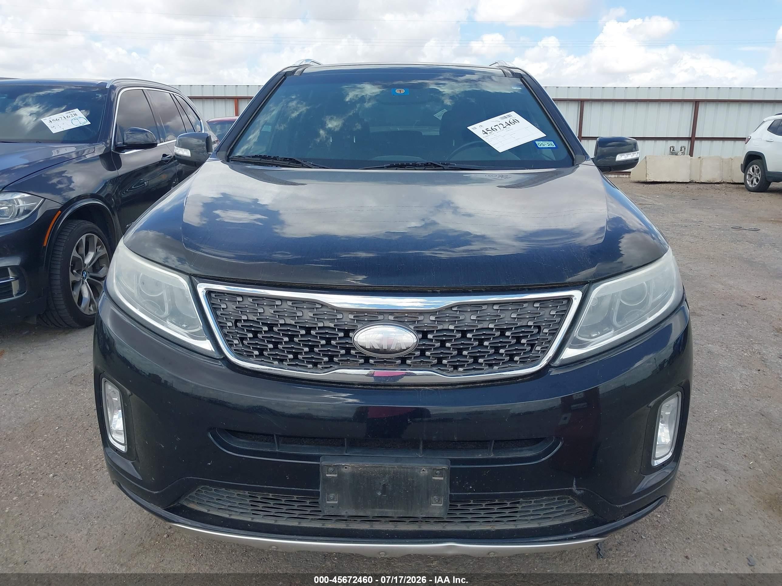 2014 Kia Sorento Limited V6 Black vin: 5XYKW4A76EG450912