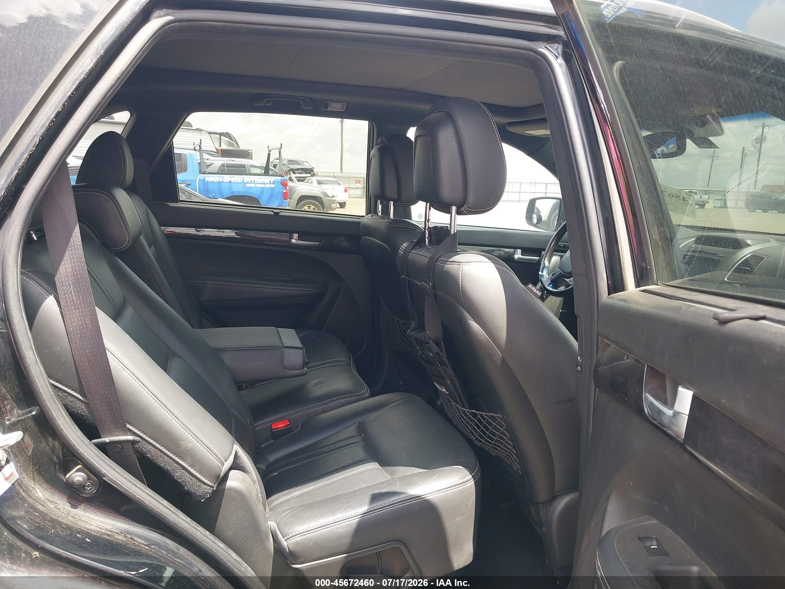2014 Kia Sorento Limited V6 Black vin: 5XYKW4A76EG450912
