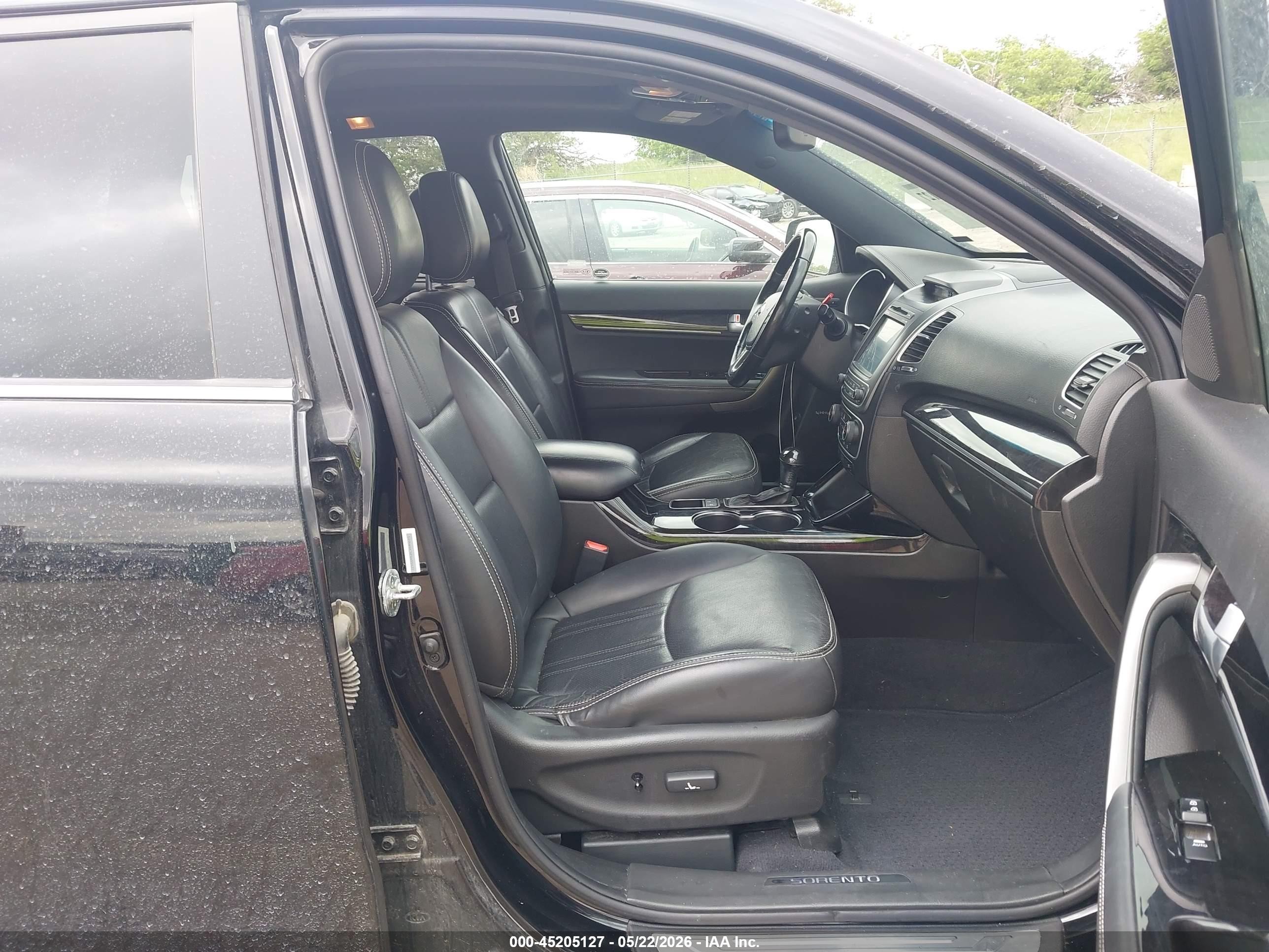 2015 Kia Sorento Limited V6 Black vin: 5XYKW4A76FG655633