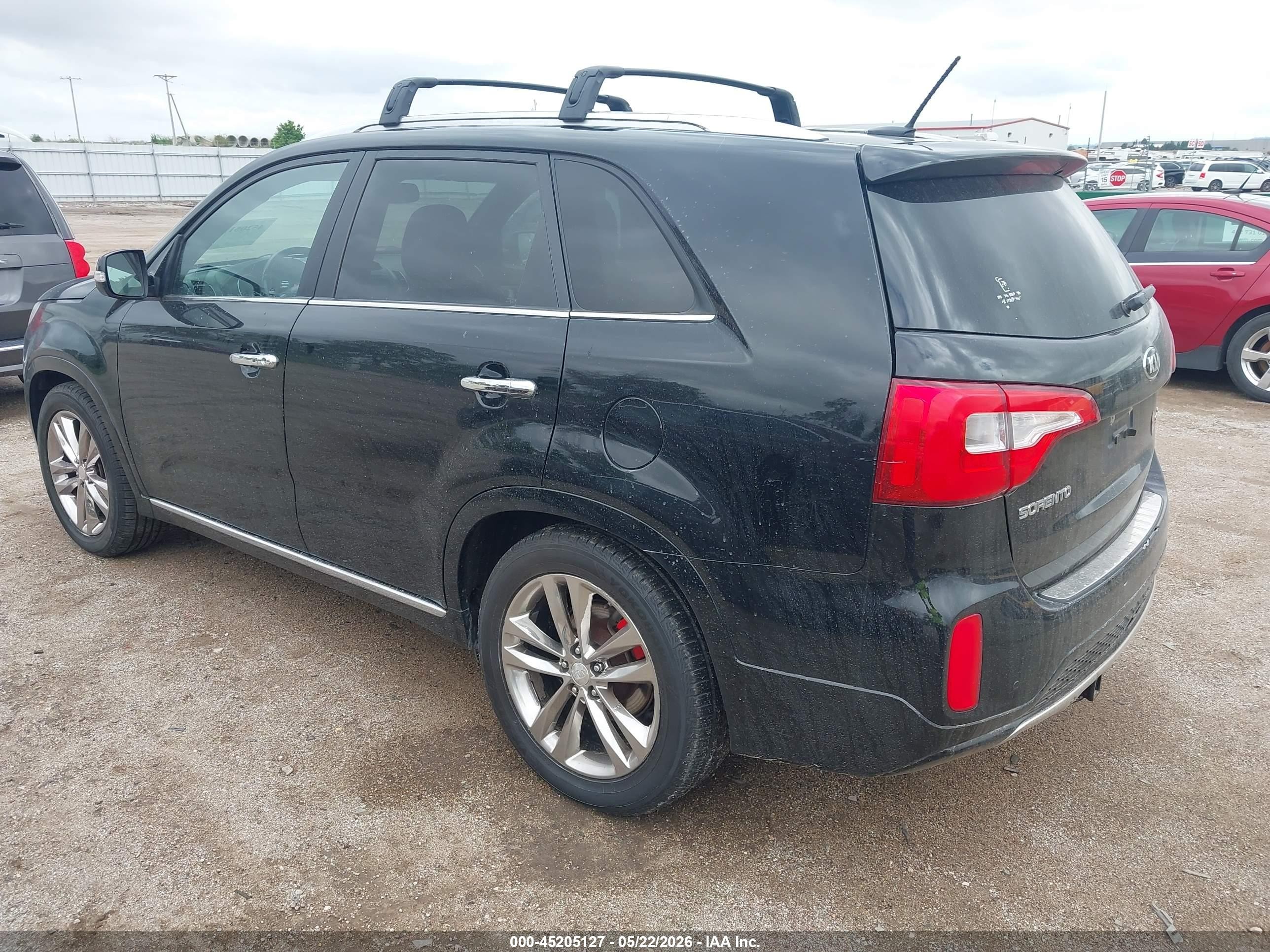 2015 Kia Sorento Limited V6 Black vin: 5XYKW4A76FG655633