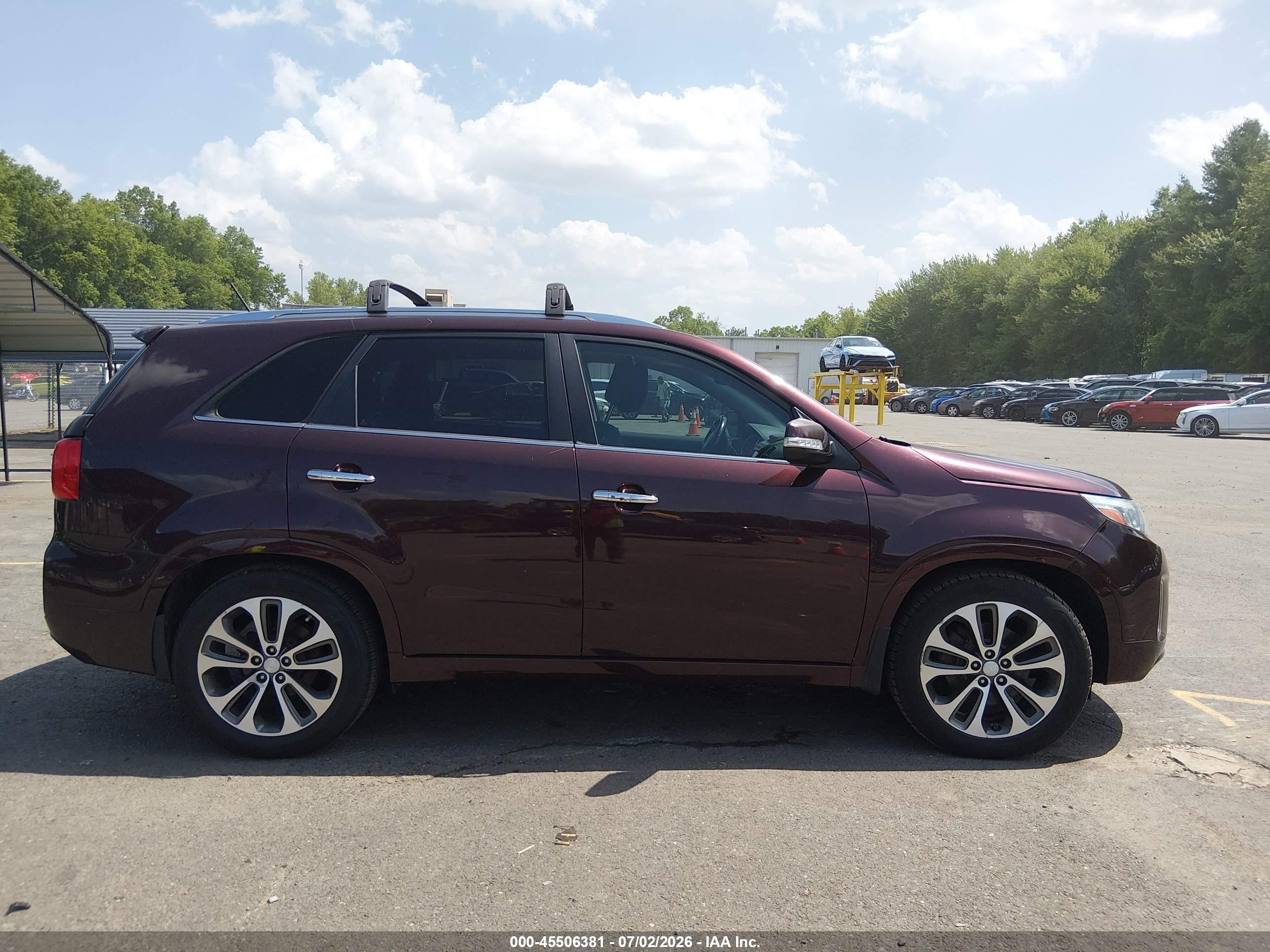 2014 Kia Sorento Sx Purple vin: 5XYKW4A77EG430006