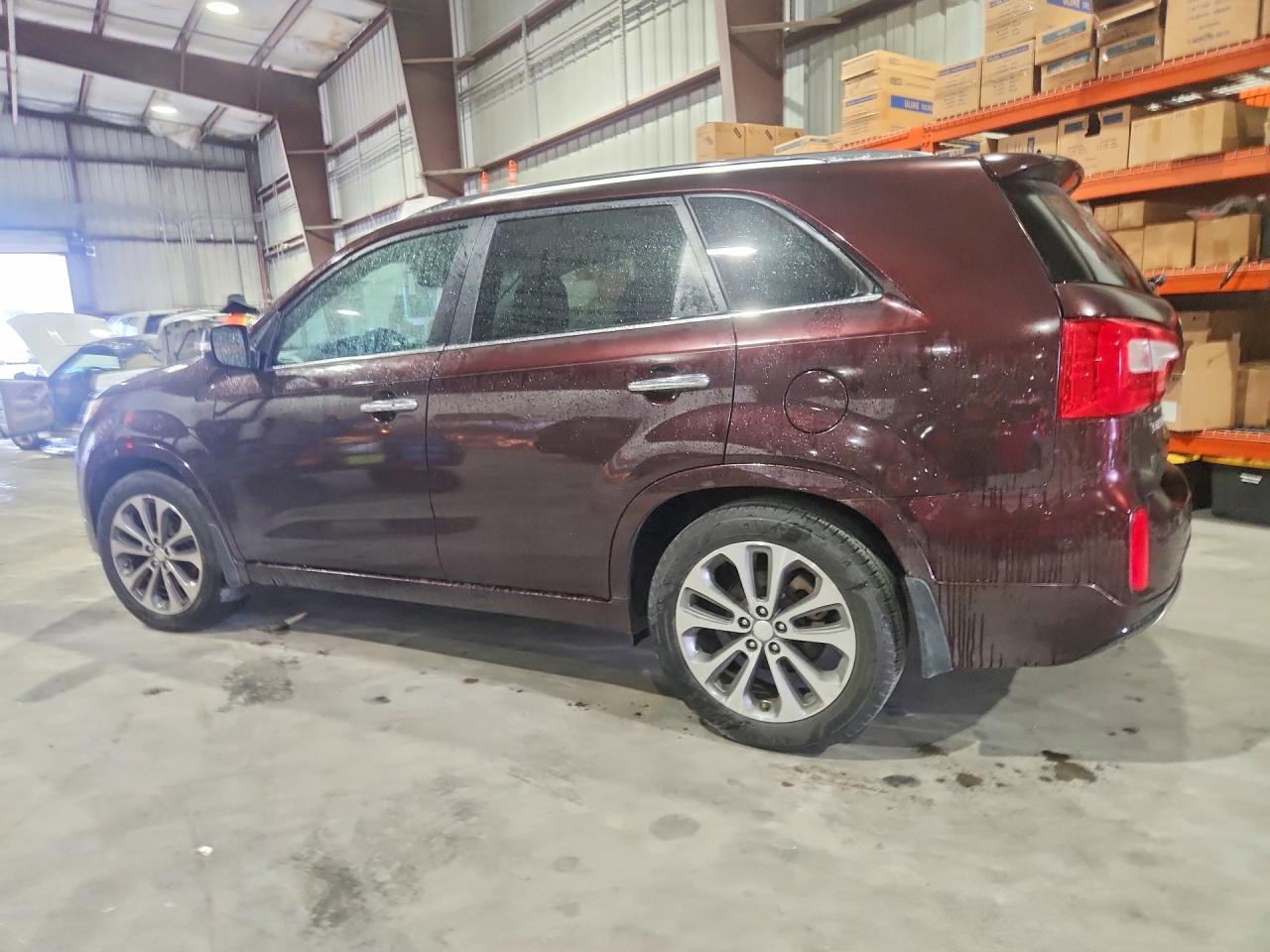 2014 Kia Sorento Sx Burgundy vin: 5XYKW4A77EG480212