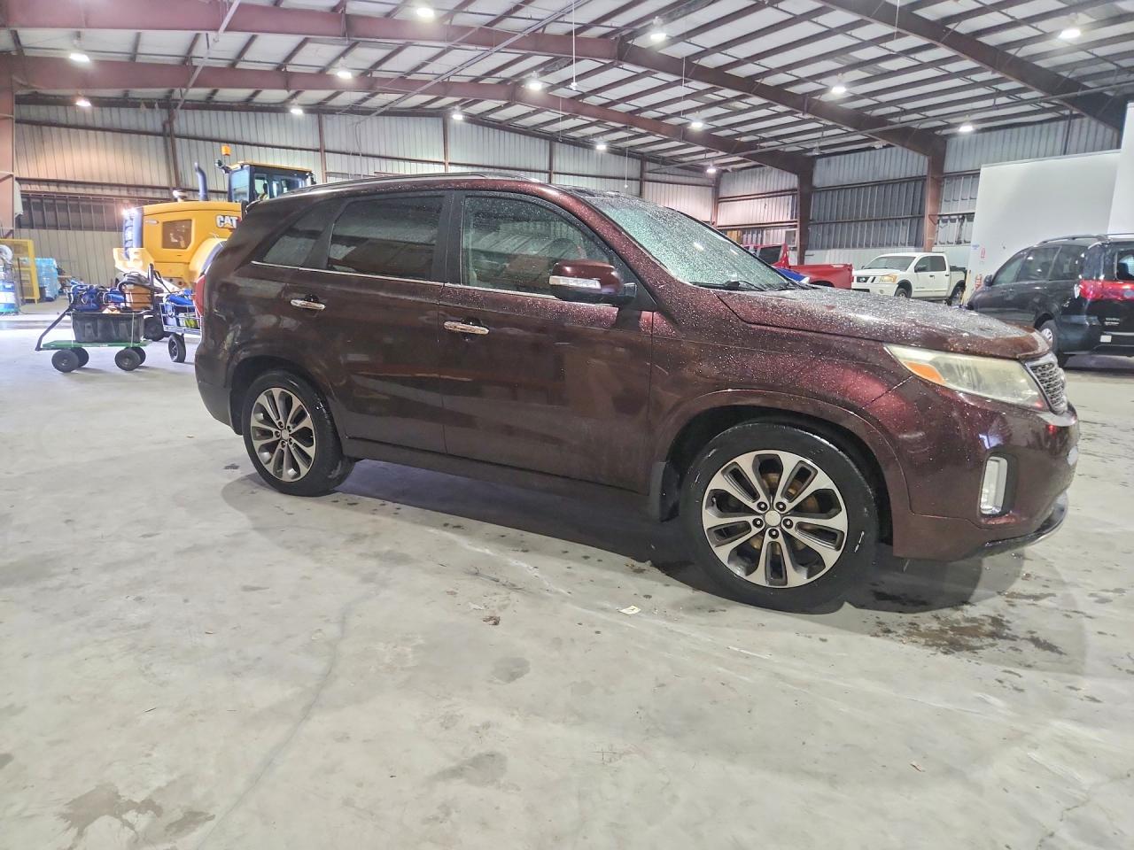2014 Kia Sorento Sx Burgundy vin: 5XYKW4A77EG480212