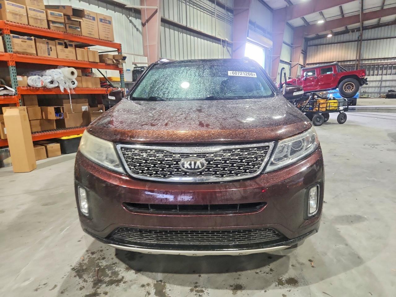 2014 Kia Sorento Sx Burgundy vin: 5XYKW4A77EG480212
