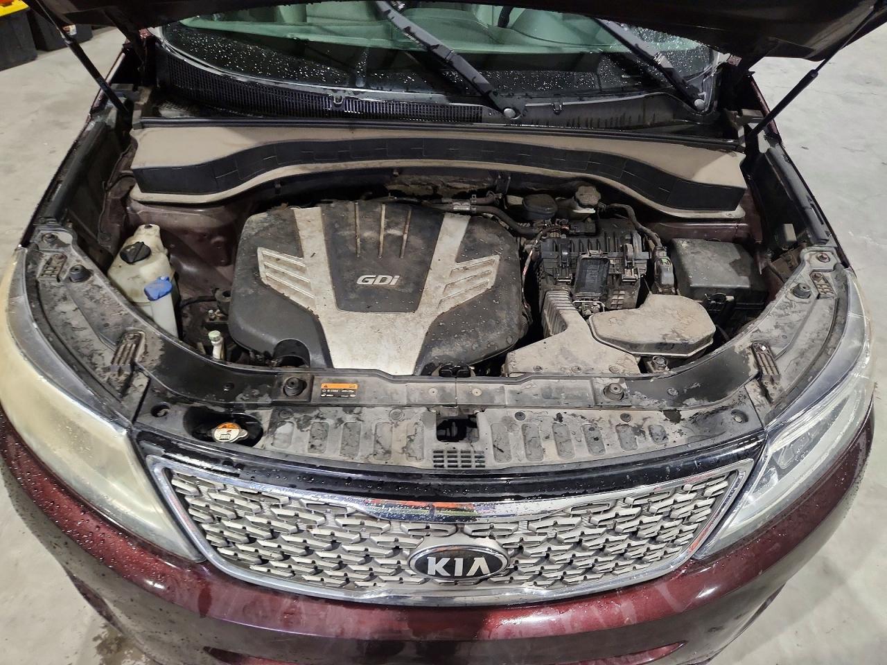 2014 Kia Sorento Sx Burgundy vin: 5XYKW4A77EG480212