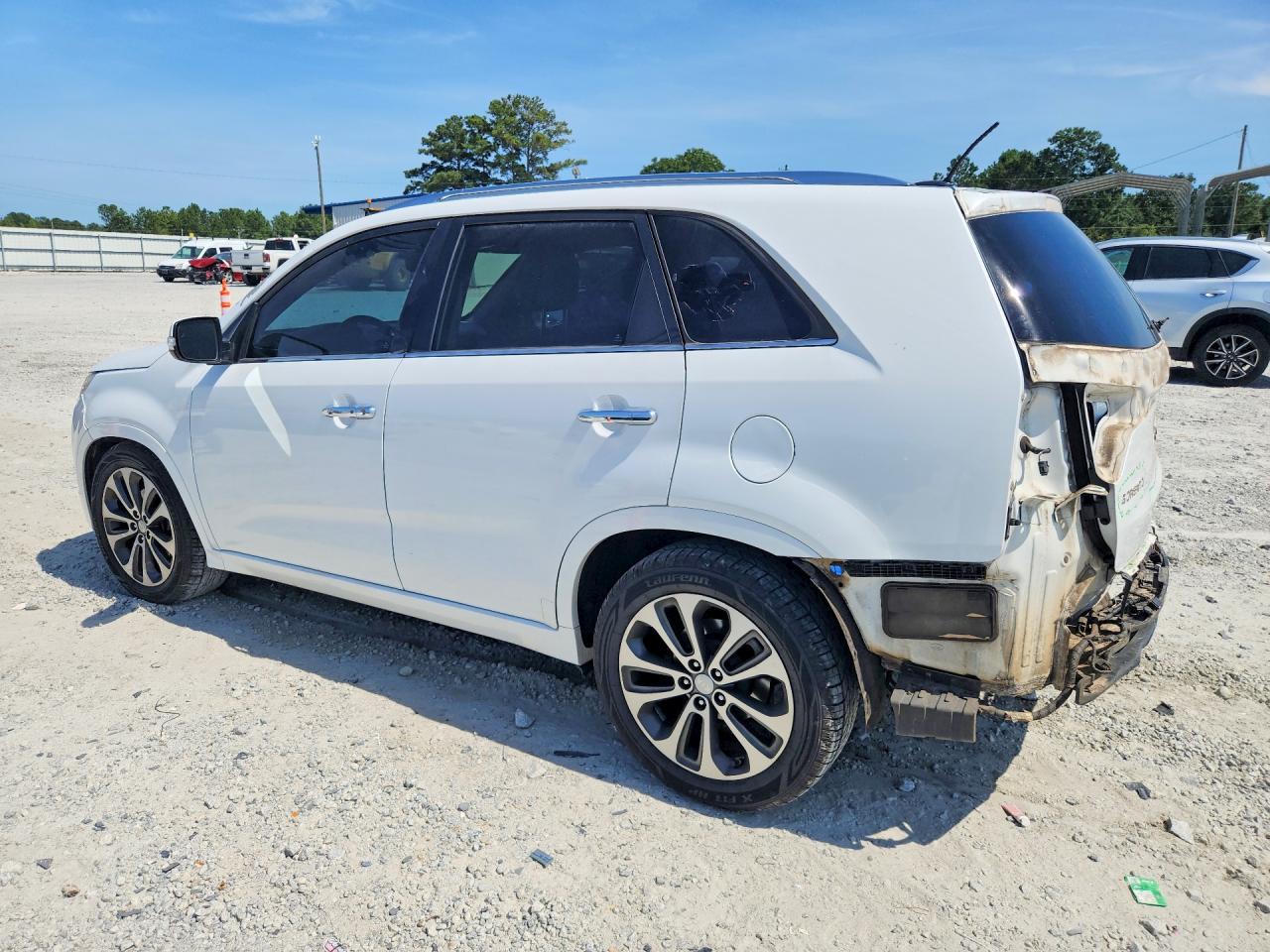 2014 Kia Sorento Sx White vin: 5XYKW4A78EG454086