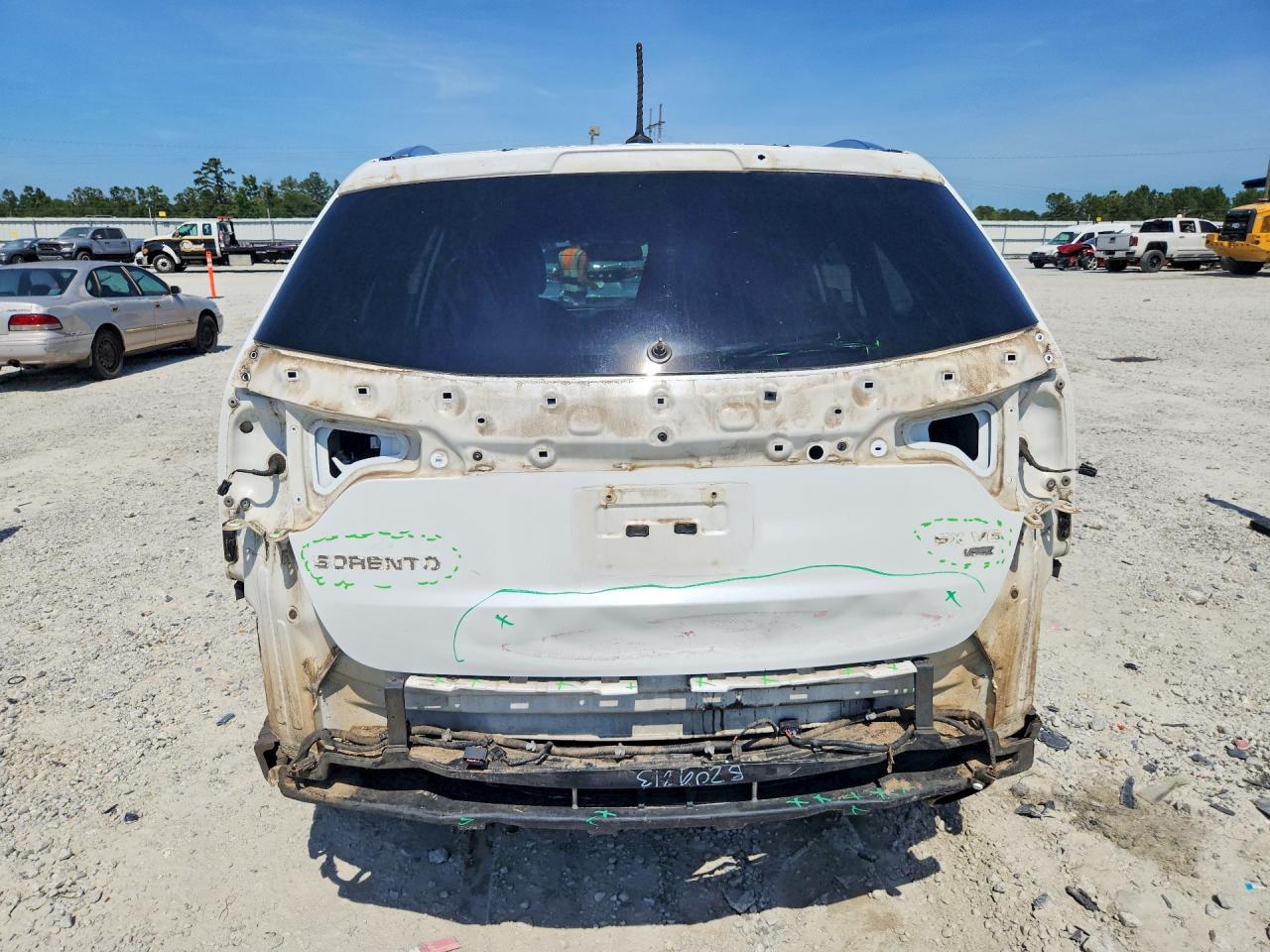 2014 Kia Sorento Sx White vin: 5XYKW4A78EG454086