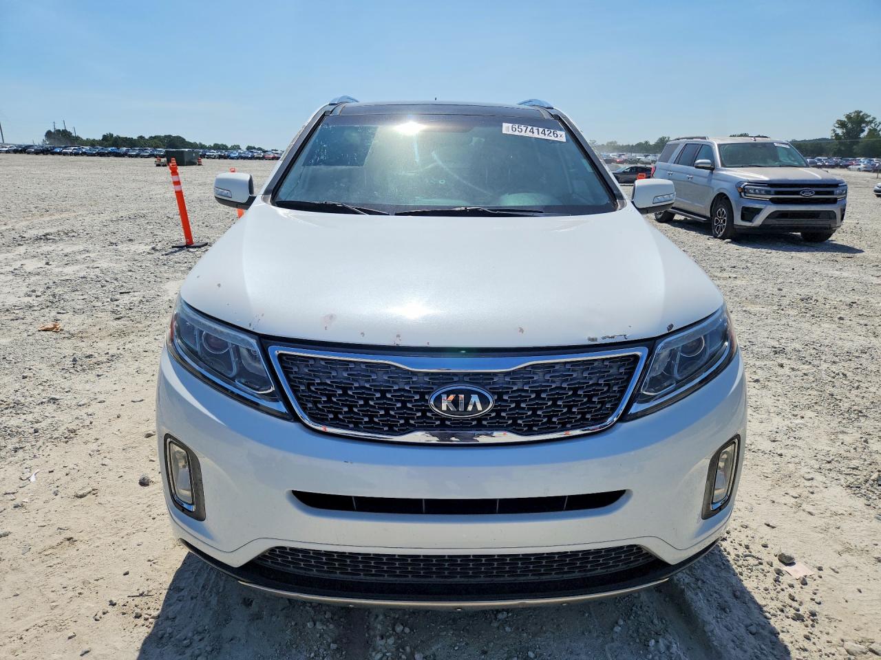 2014 Kia Sorento Sx White vin: 5XYKW4A78EG454086
