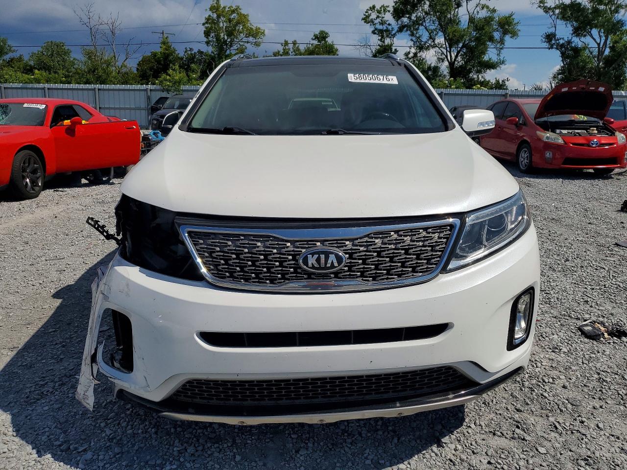 2015 Kia Sorento Sx White vin: 5XYKW4A78FG651373
