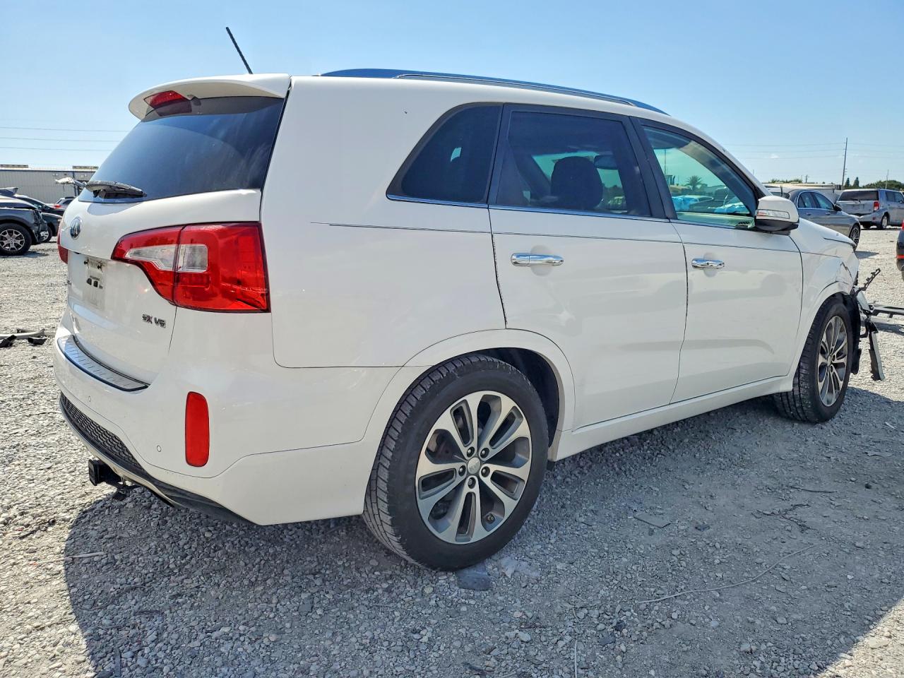 2015 Kia Sorento Sx White vin: 5XYKW4A78FG651373