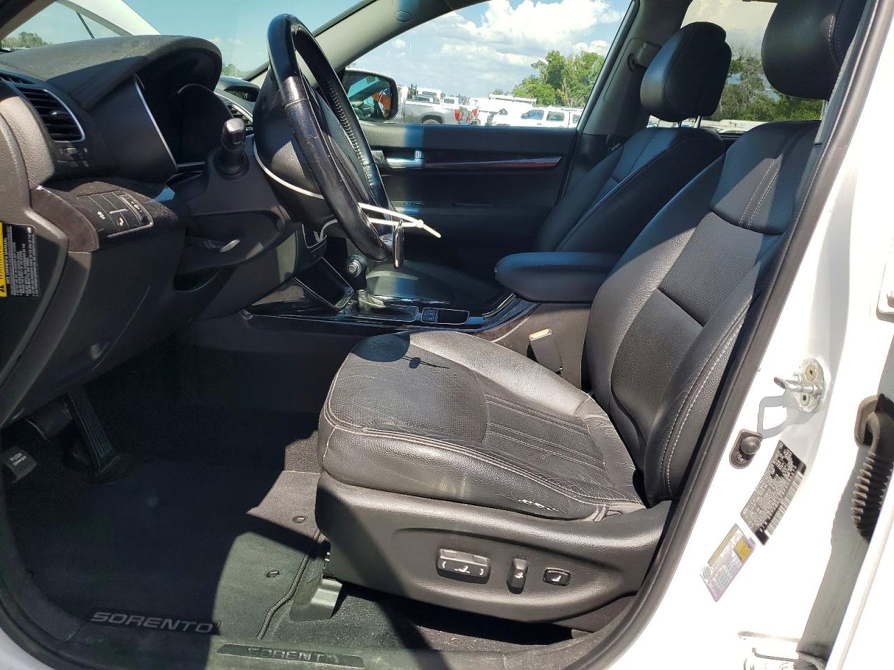 2015 Kia Sorento Sx White vin: 5XYKW4A78FG651373
