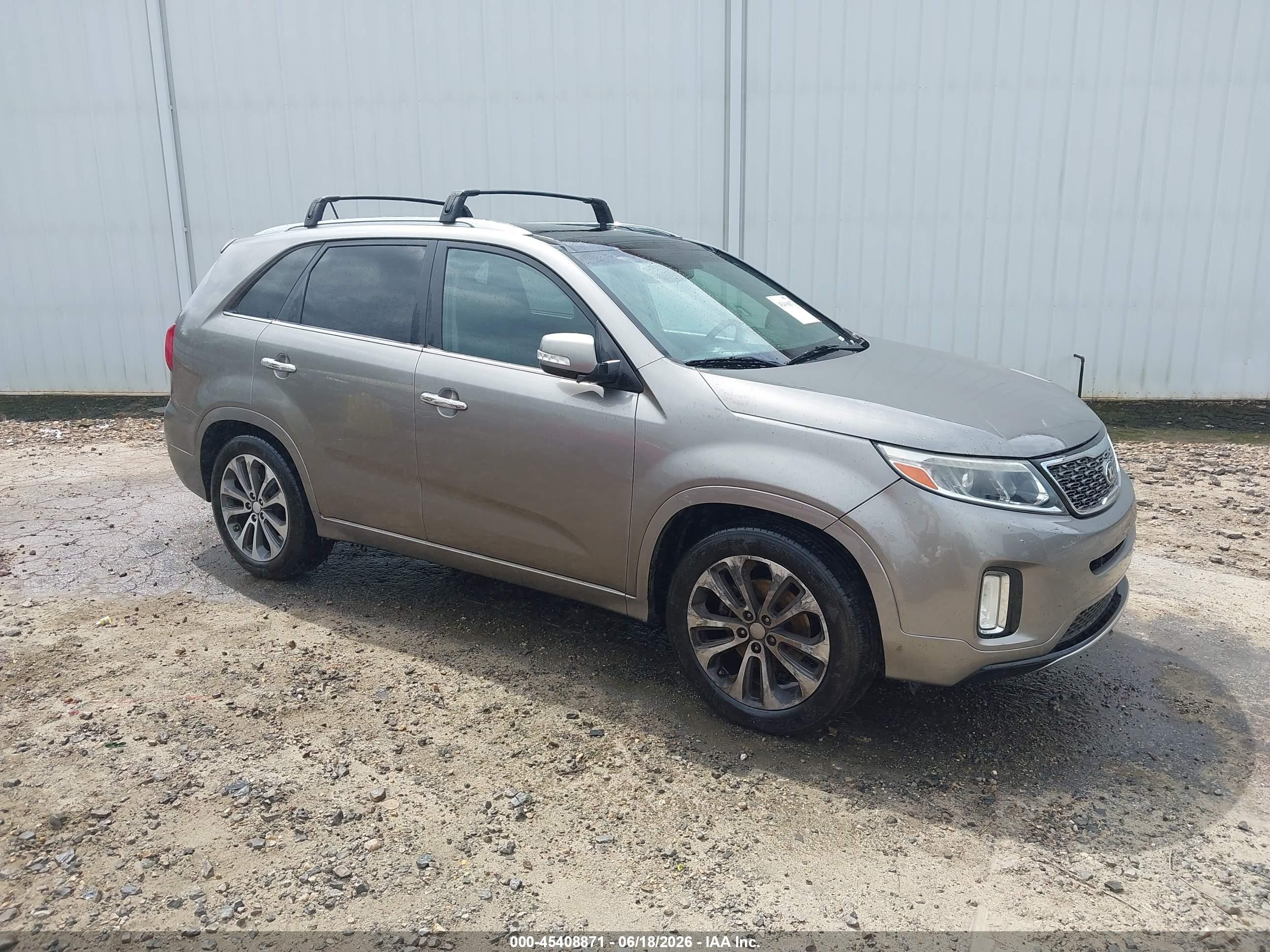 2014 Kia Sorento Sx Gray vin: 5XYKW4A79EG477828