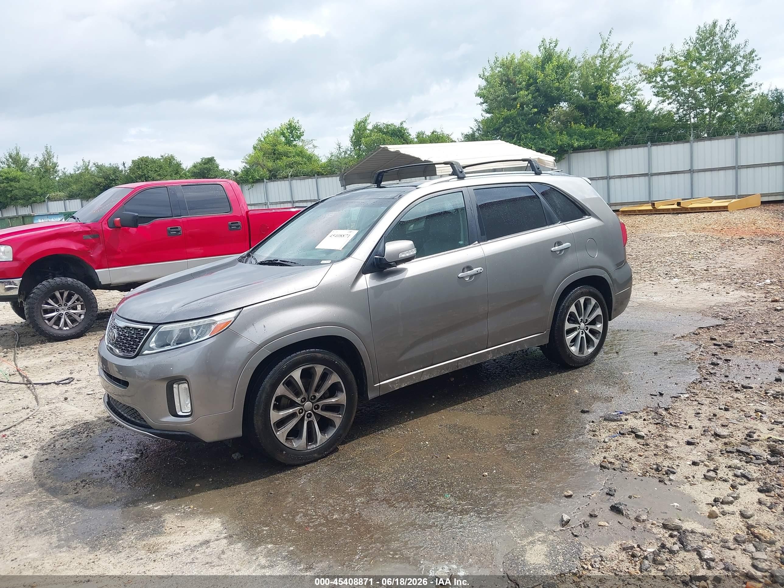 2014 Kia Sorento Sx Gray vin: 5XYKW4A79EG477828