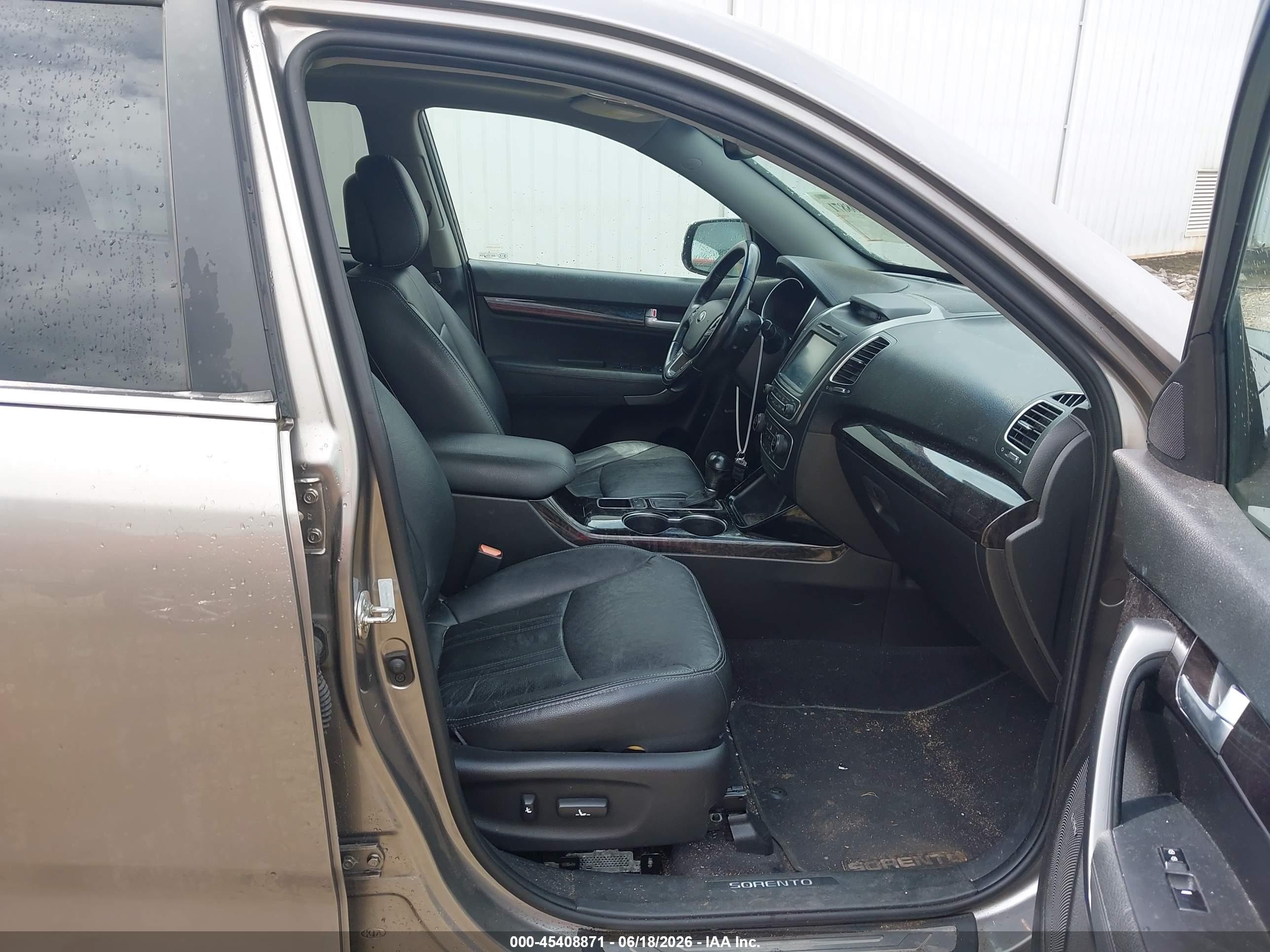 2014 Kia Sorento Sx Gray vin: 5XYKW4A79EG477828