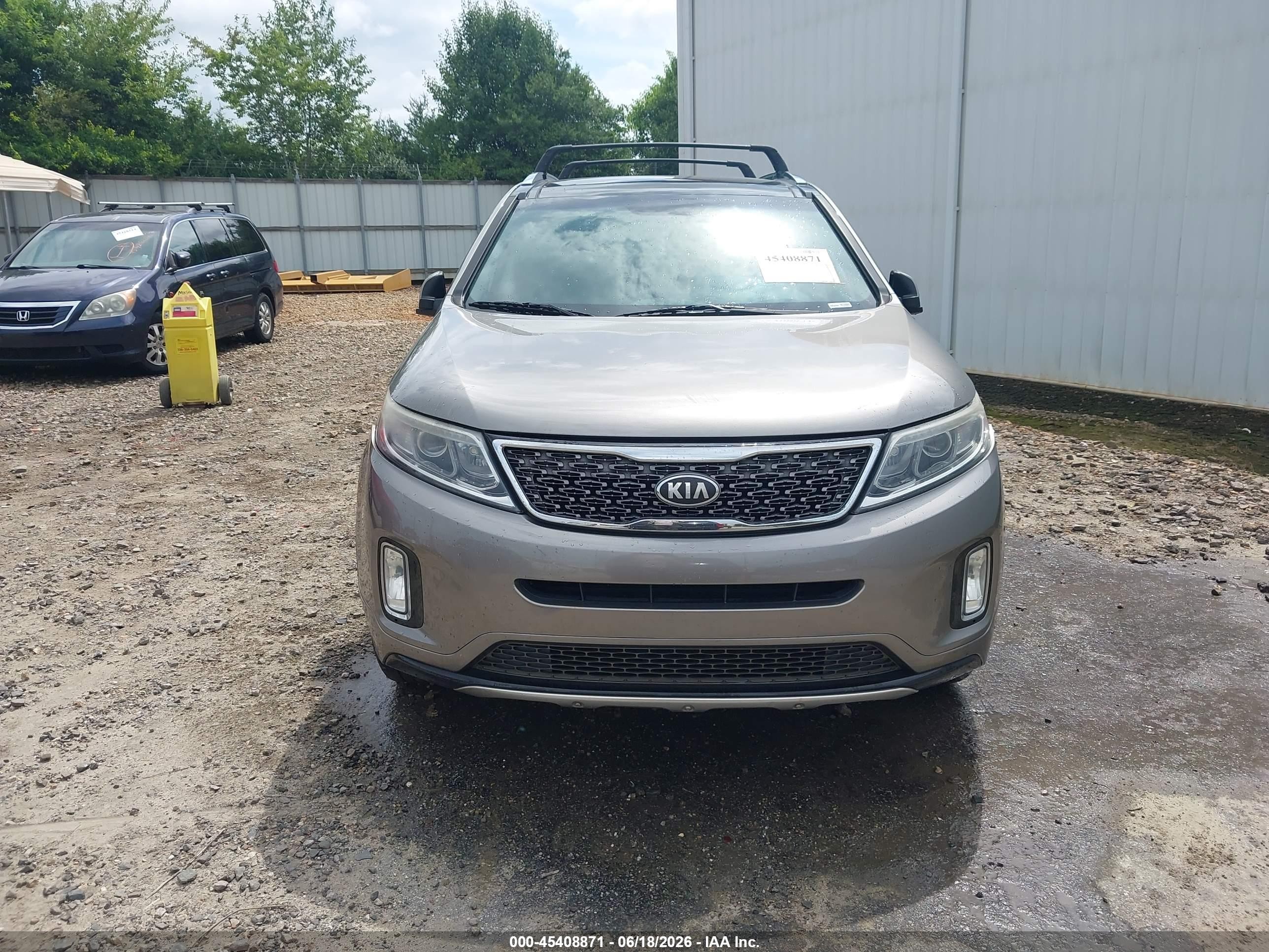 2014 Kia Sorento Sx Gray vin: 5XYKW4A79EG477828