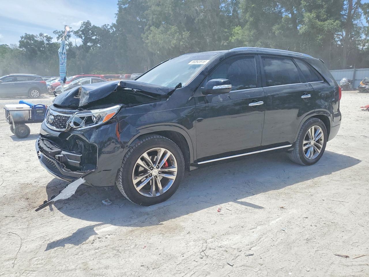 2014 Kia Sorento Sx Limited Черный vin: 5XYKW4A7XEG498266