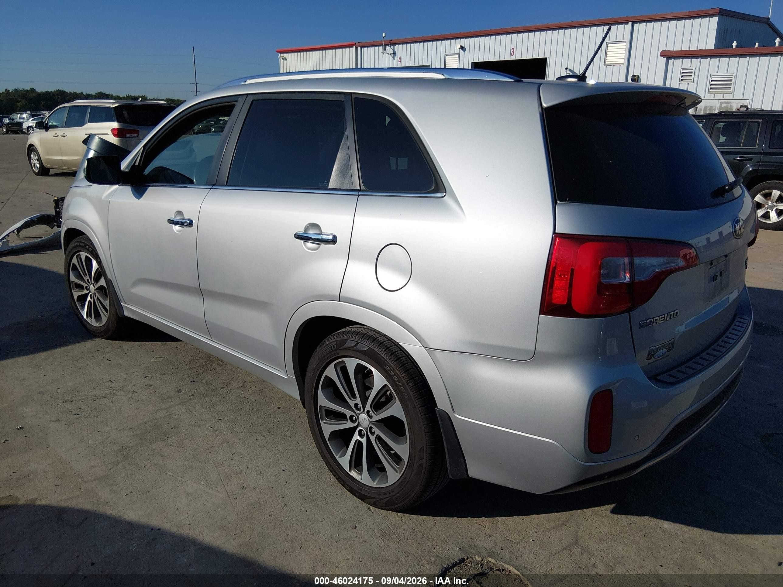 2014 Kia Sorento Sx Silver vin: 5XYKW4A7XEG499353