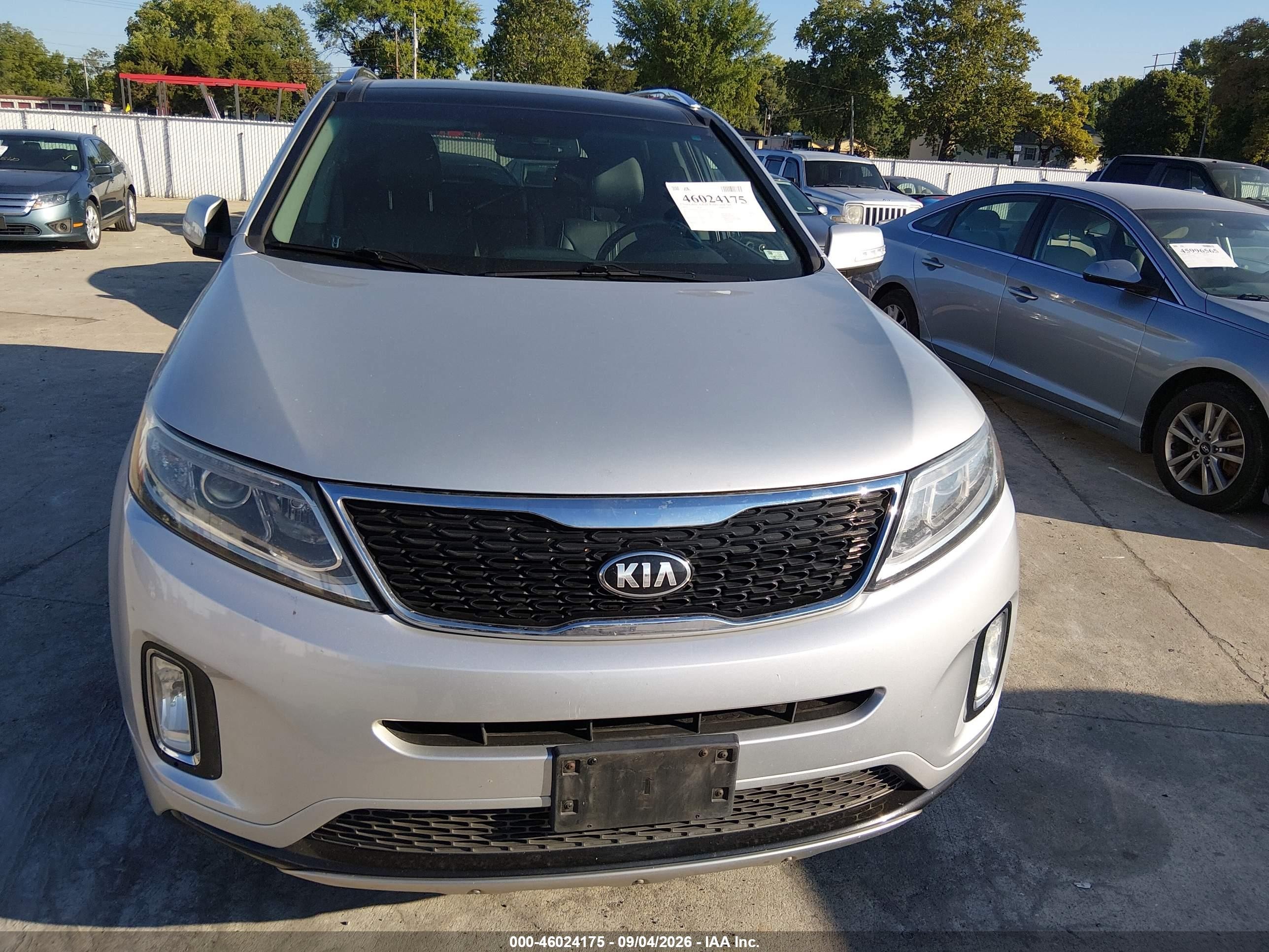 2014 Kia Sorento Sx Silver vin: 5XYKW4A7XEG499353