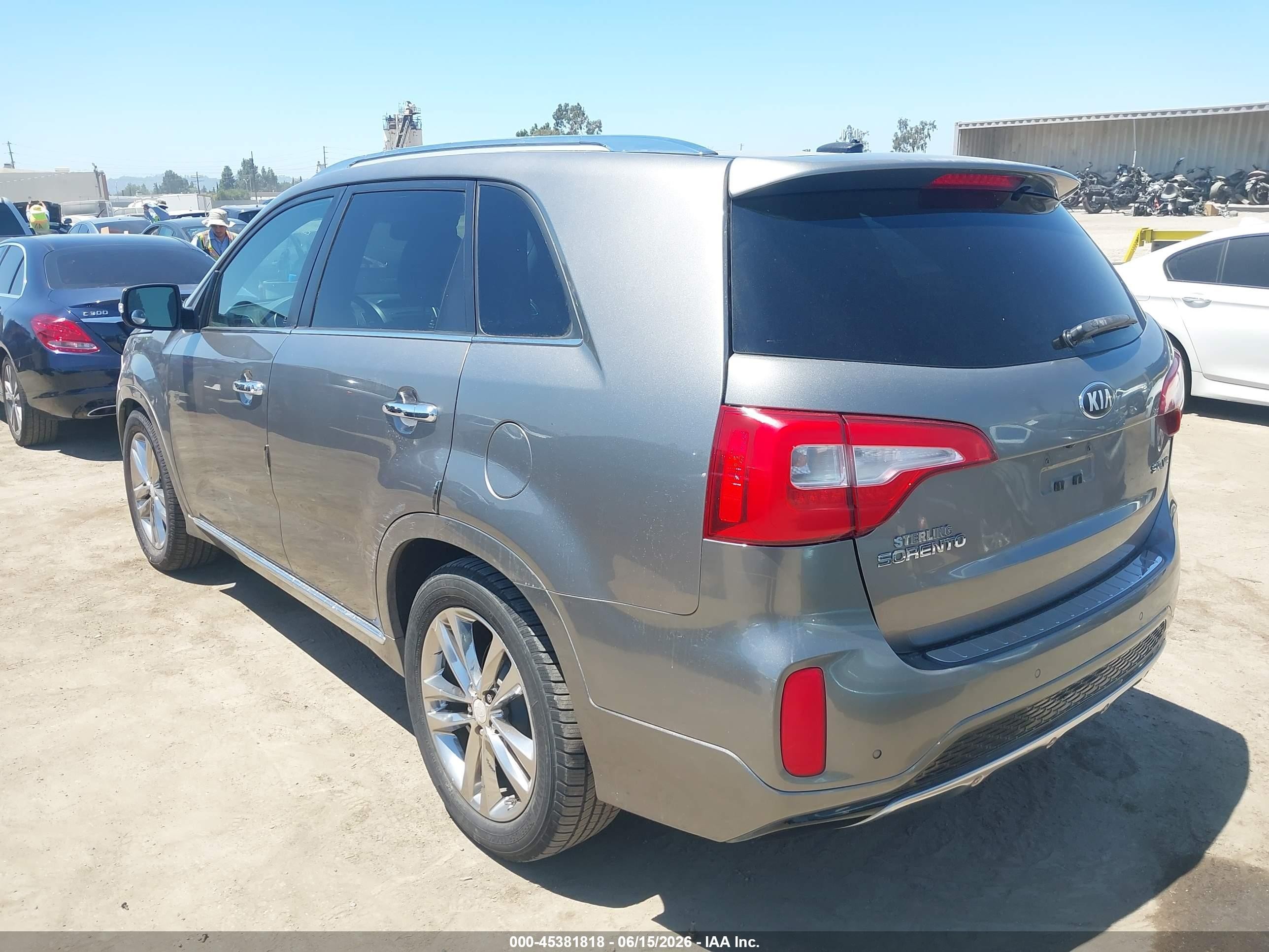 2015 Kia Sorento Limited V6 Gray vin: 5XYKW4A7XFG616897