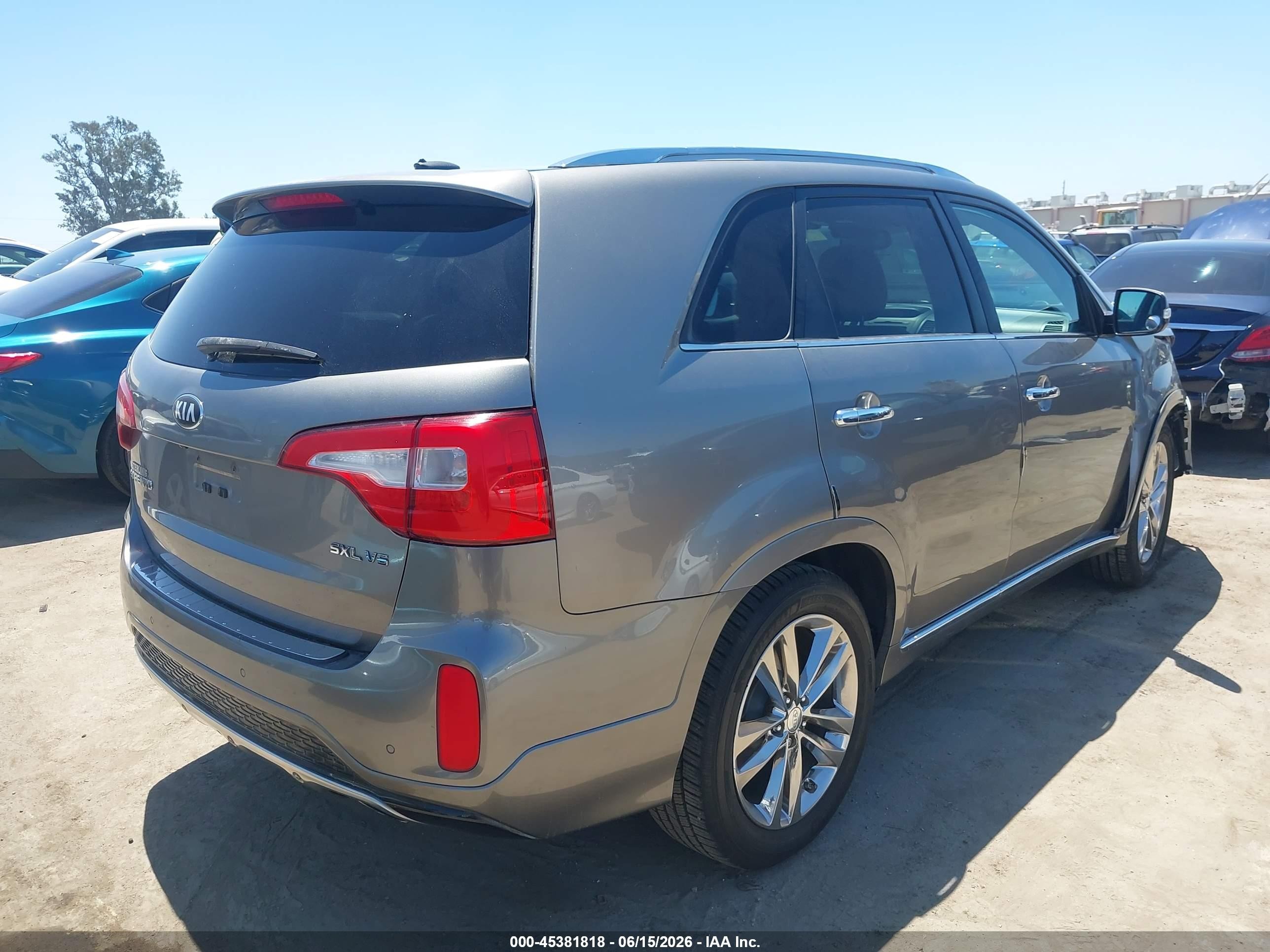 2015 Kia Sorento Limited V6 Gray vin: 5XYKW4A7XFG616897