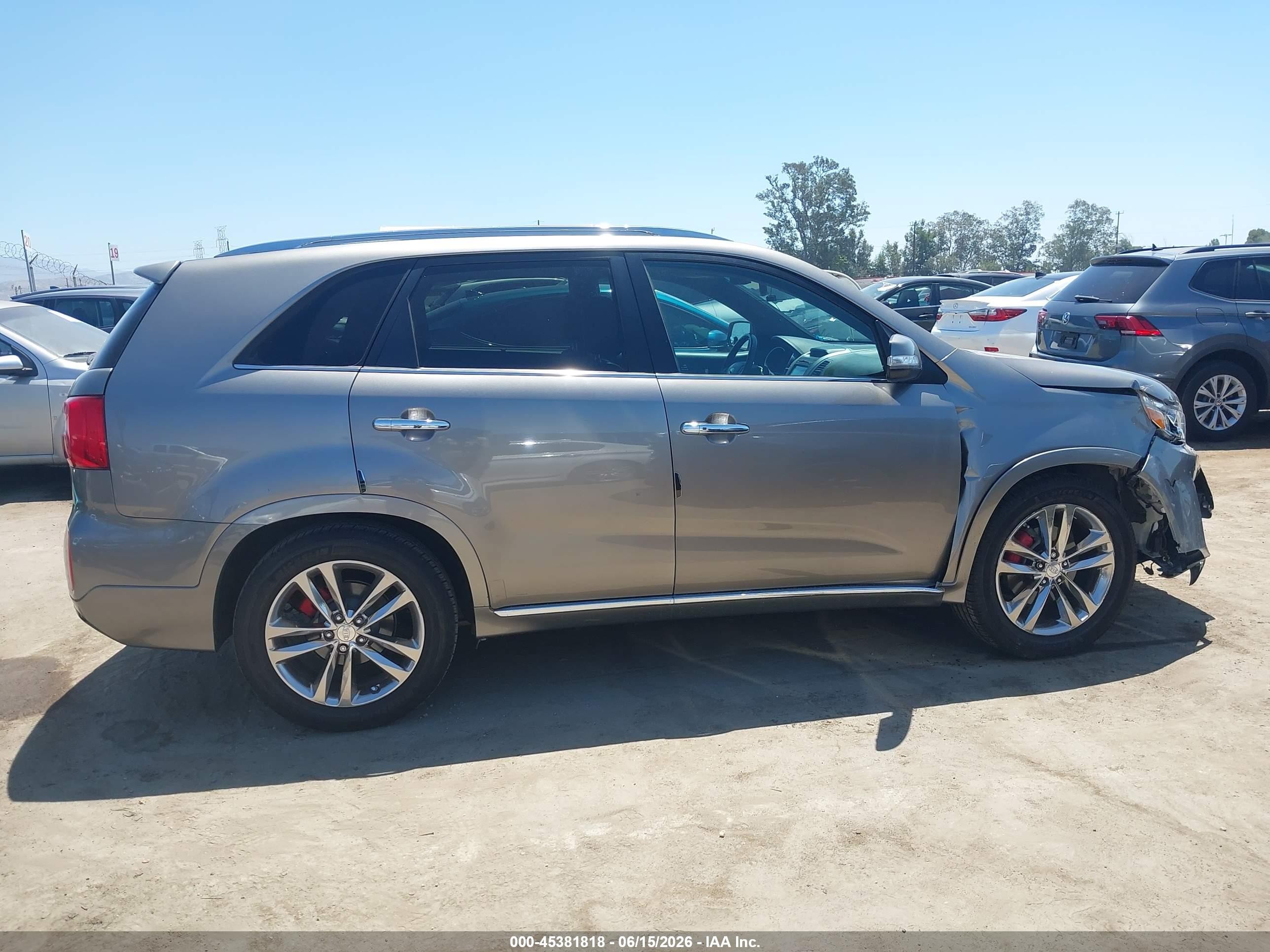 2015 Kia Sorento Limited V6 Gray vin: 5XYKW4A7XFG616897