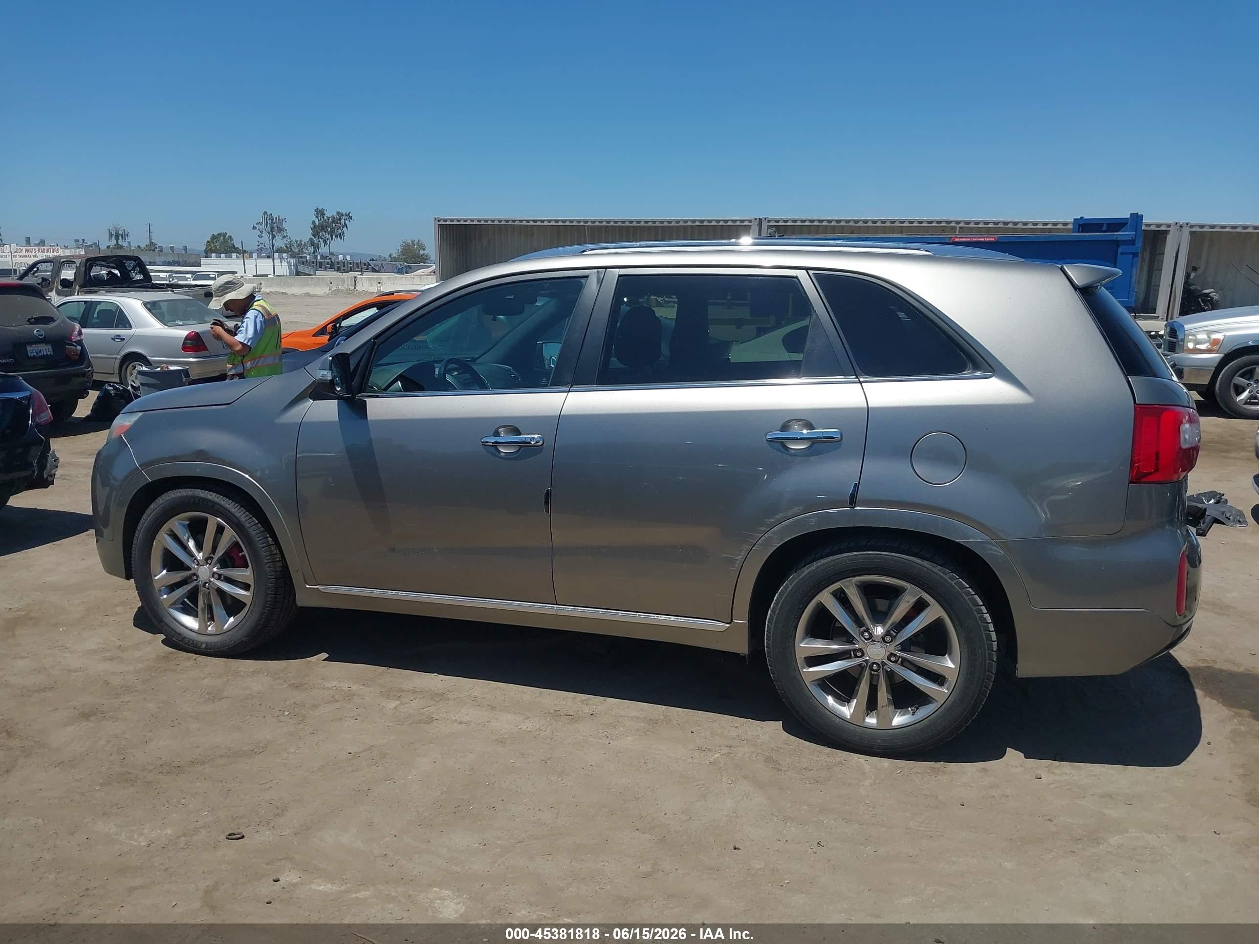 2015 Kia Sorento Limited V6 Gray vin: 5XYKW4A7XFG616897