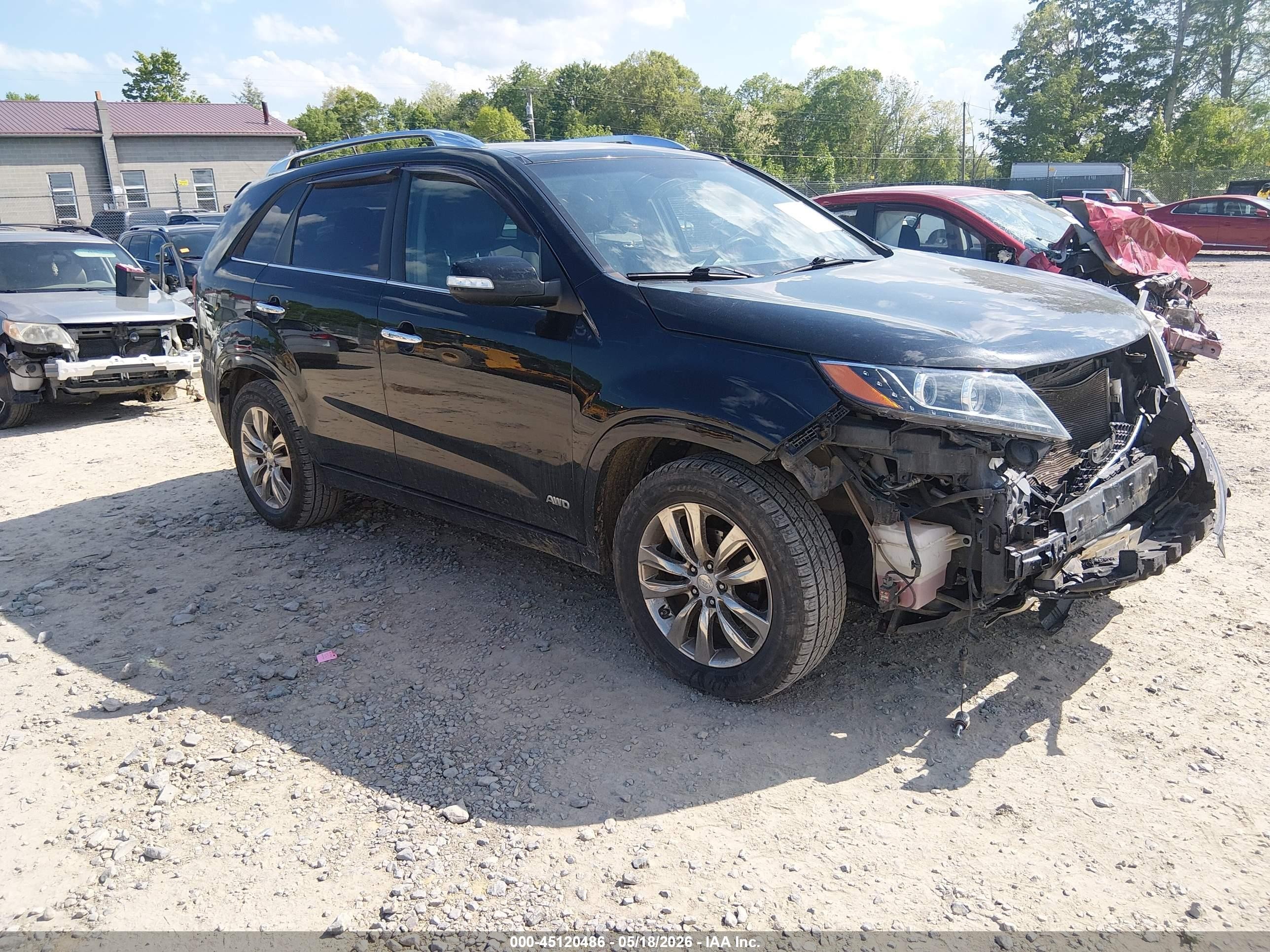 2011 Kia Sorento Sx V6 Blue vin: 5XYKWDA20BG097504
