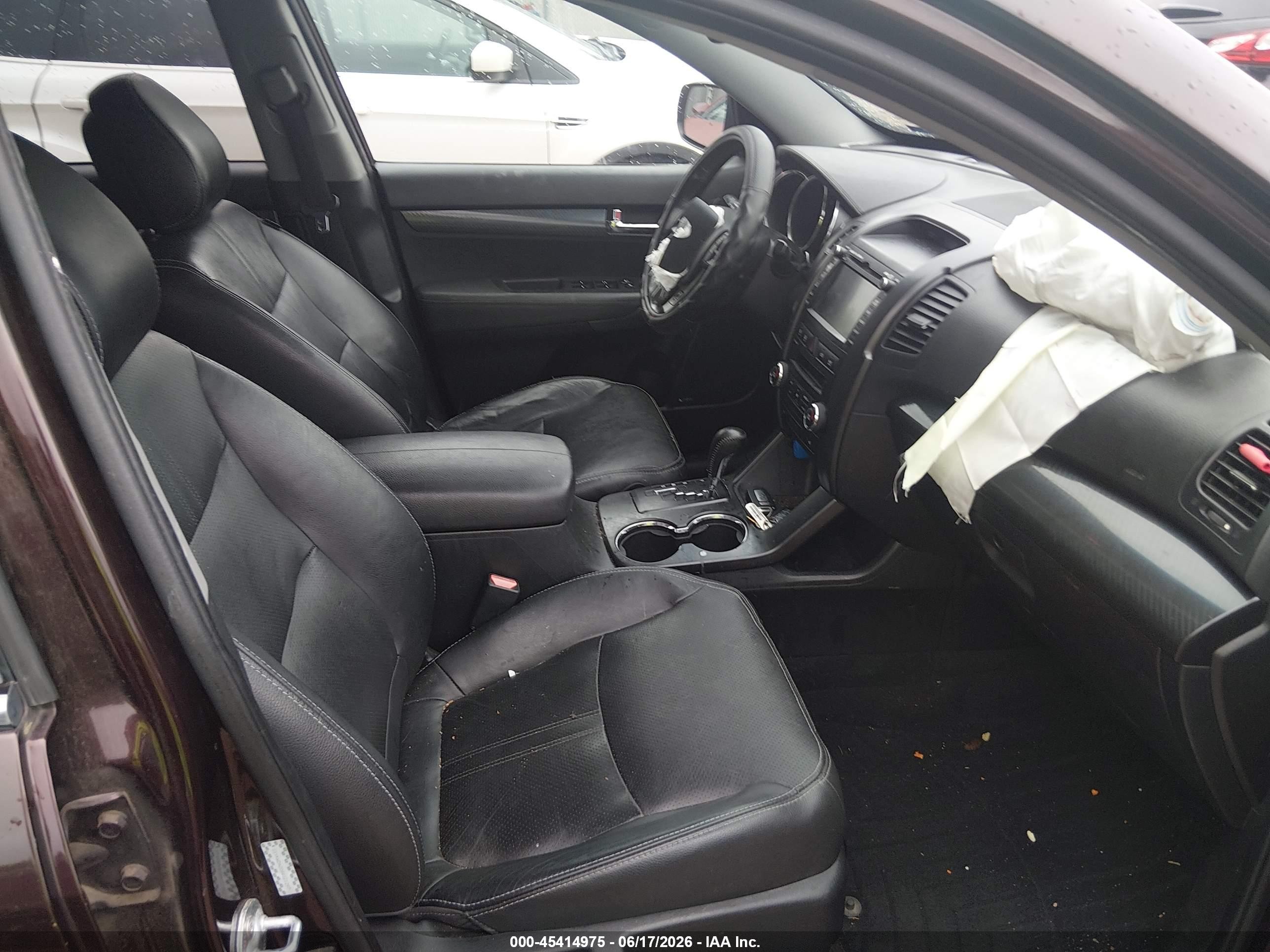 2011 Kia Sorento Sx V6 Burgundy vin: 5XYKWDA20BG121297