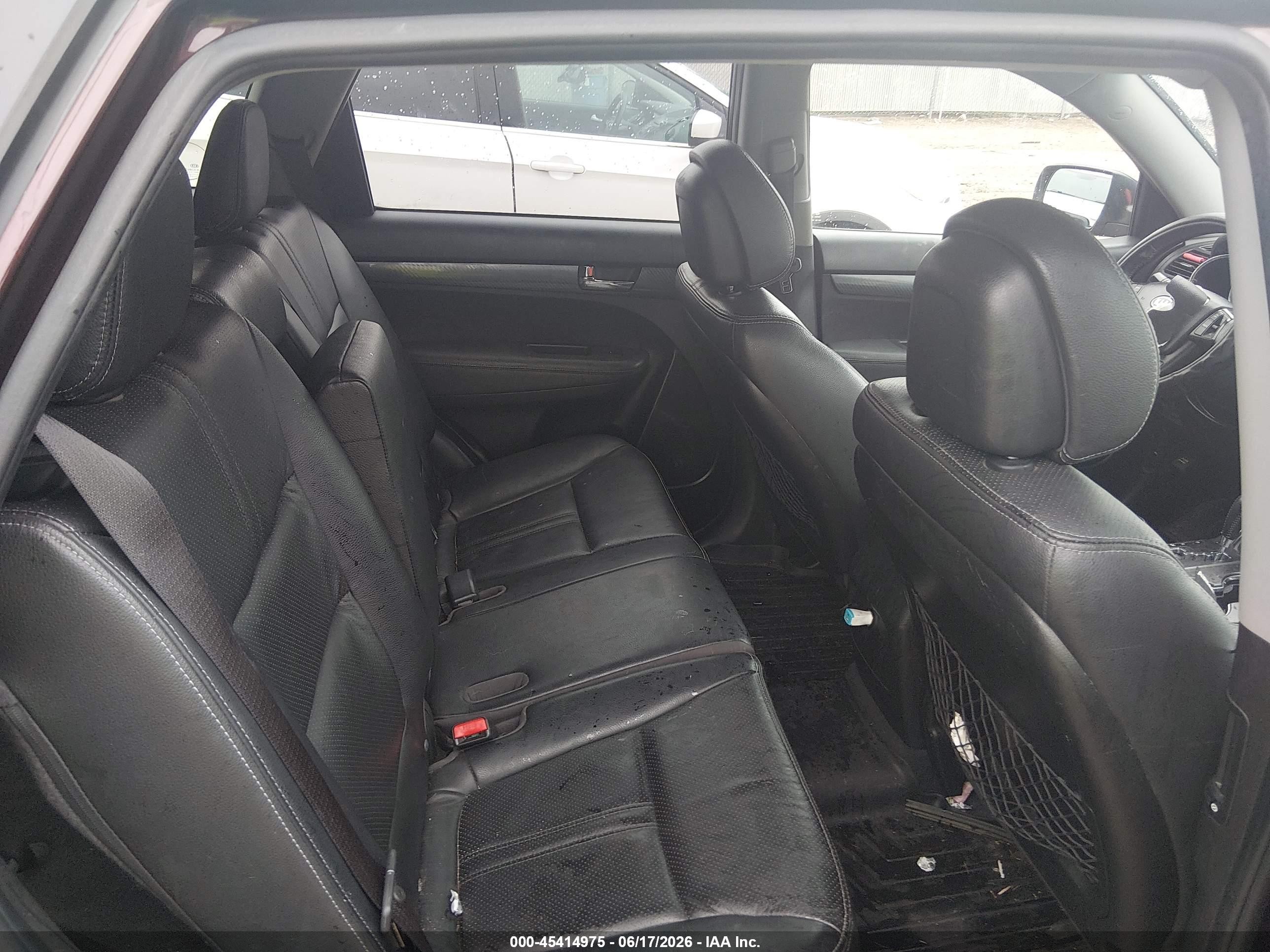 2011 Kia Sorento Sx V6 Burgundy vin: 5XYKWDA20BG121297