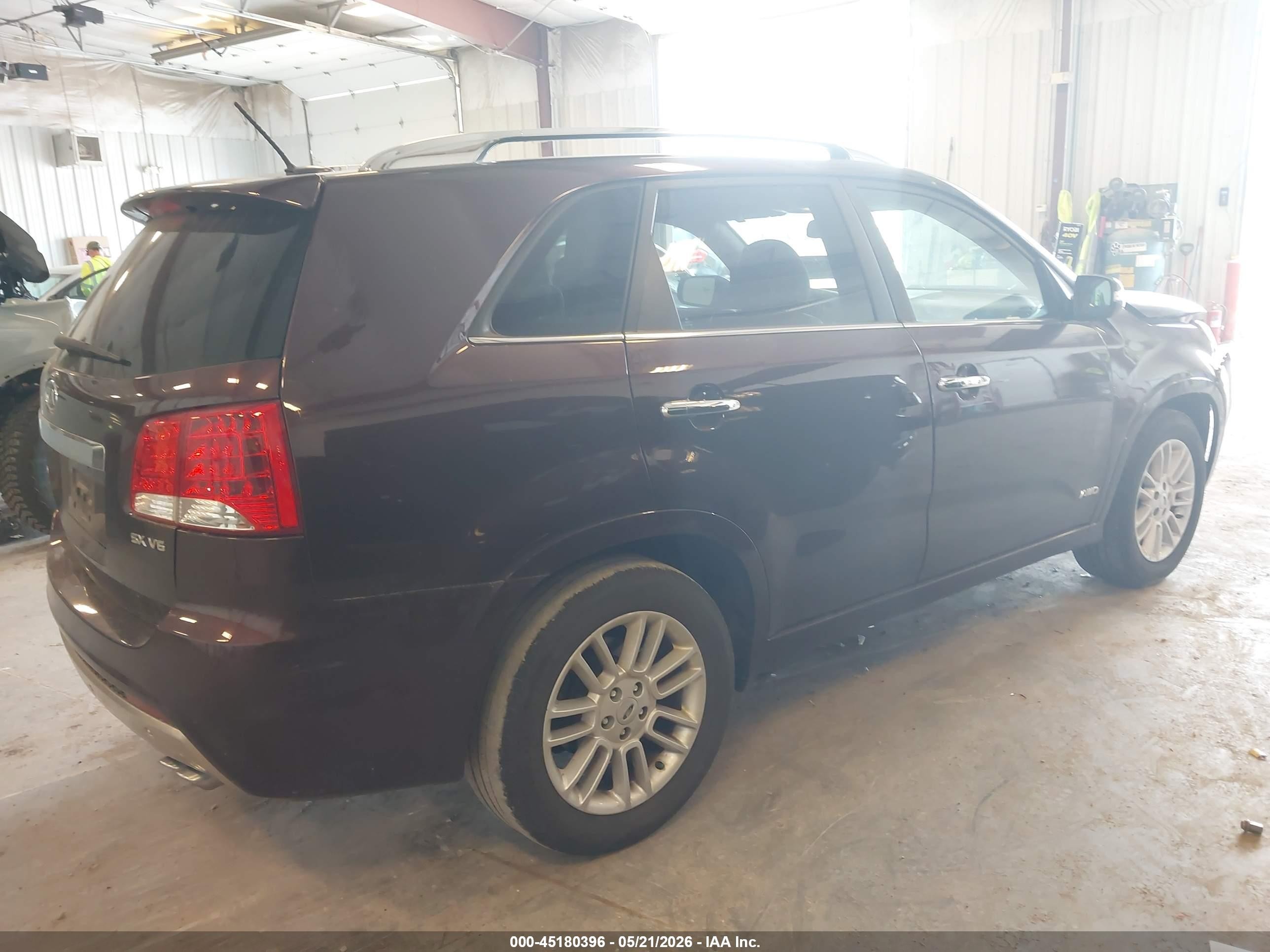 2011 Kia Sorento Sx V6 Бордовый vin: 5XYKWDA20BG130467