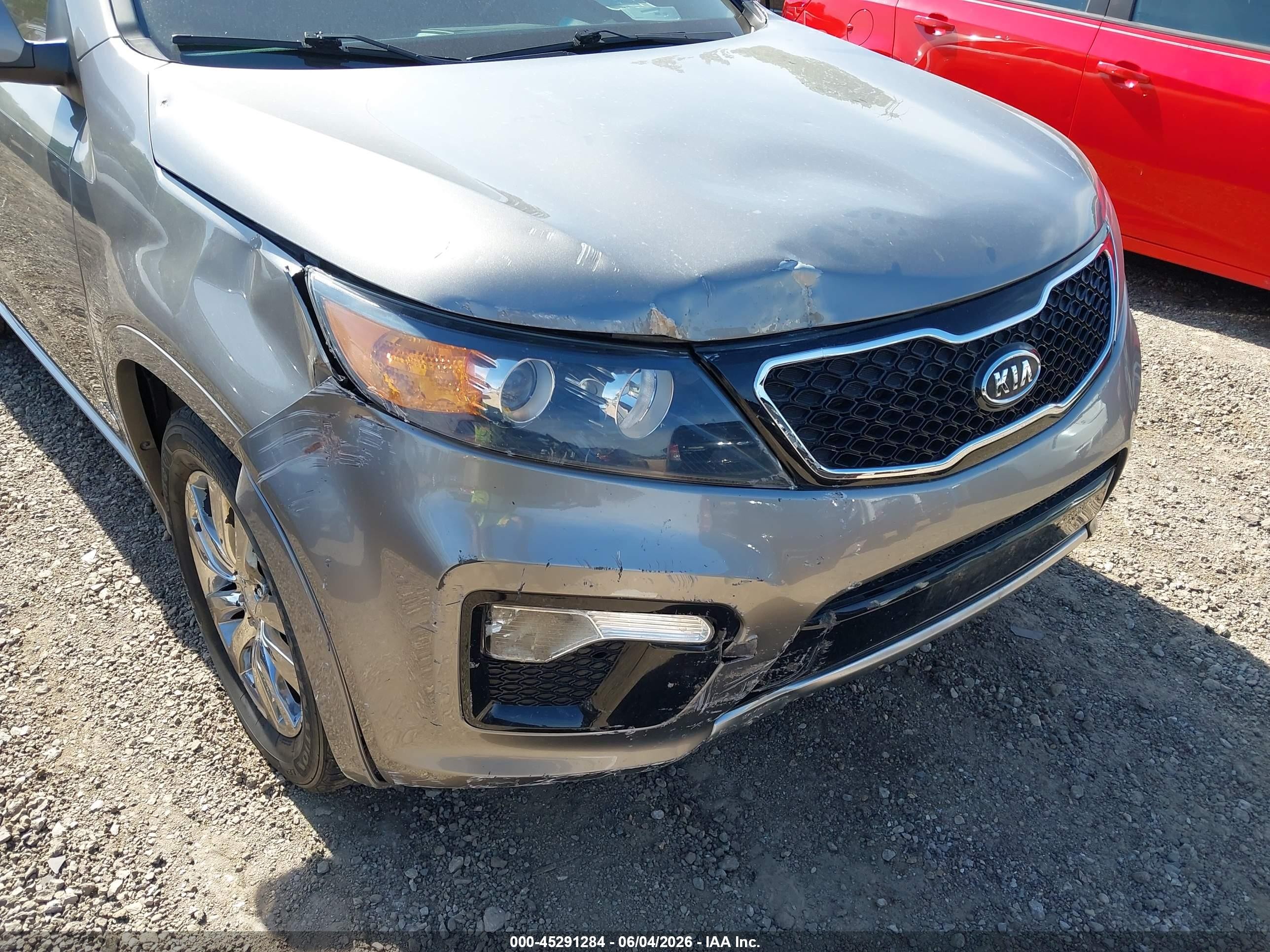 2012 Kia Sorento Sx V6 Gray vin: 5XYKWDA20CG285358