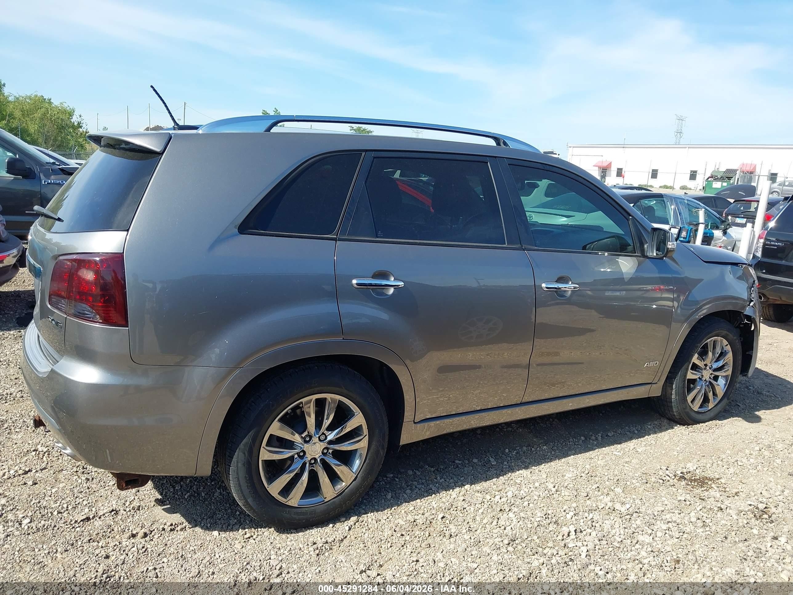 2012 Kia Sorento Sx V6 Gray vin: 5XYKWDA20CG285358