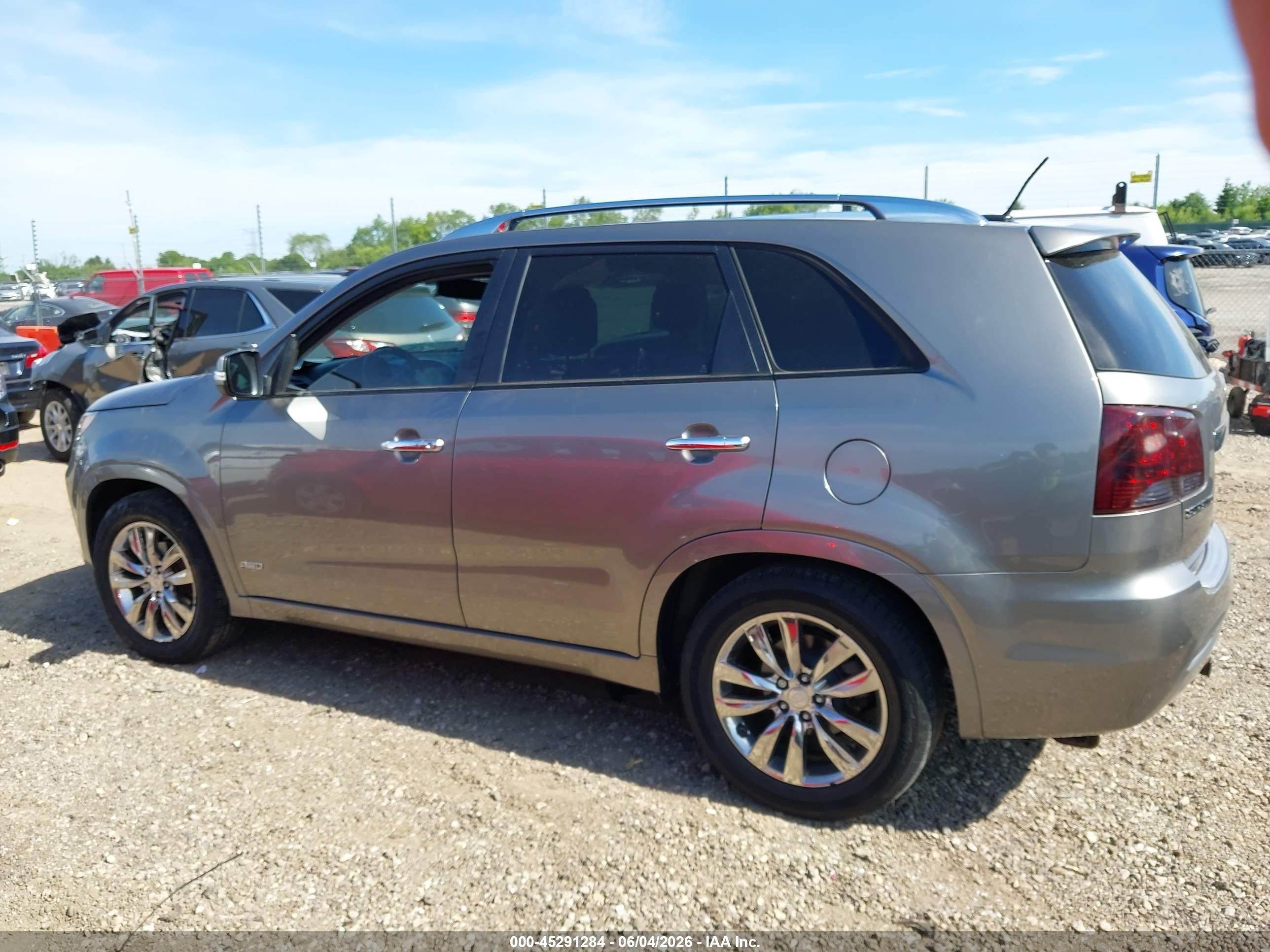 2012 Kia Sorento Sx V6 Gray vin: 5XYKWDA20CG285358