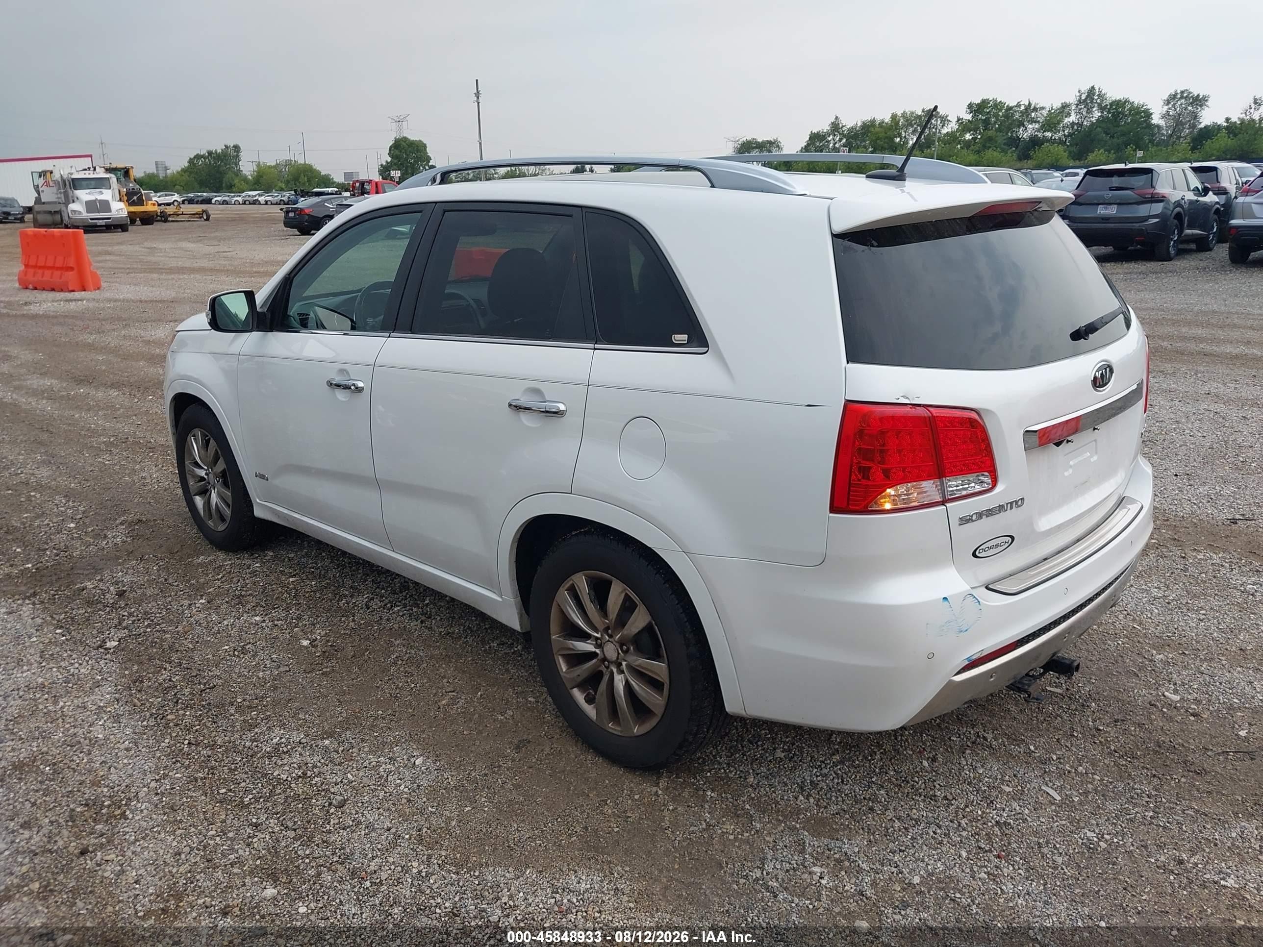 2012 Kia Sorento Sx V6 Белый vin: 5XYKWDA20CG304863