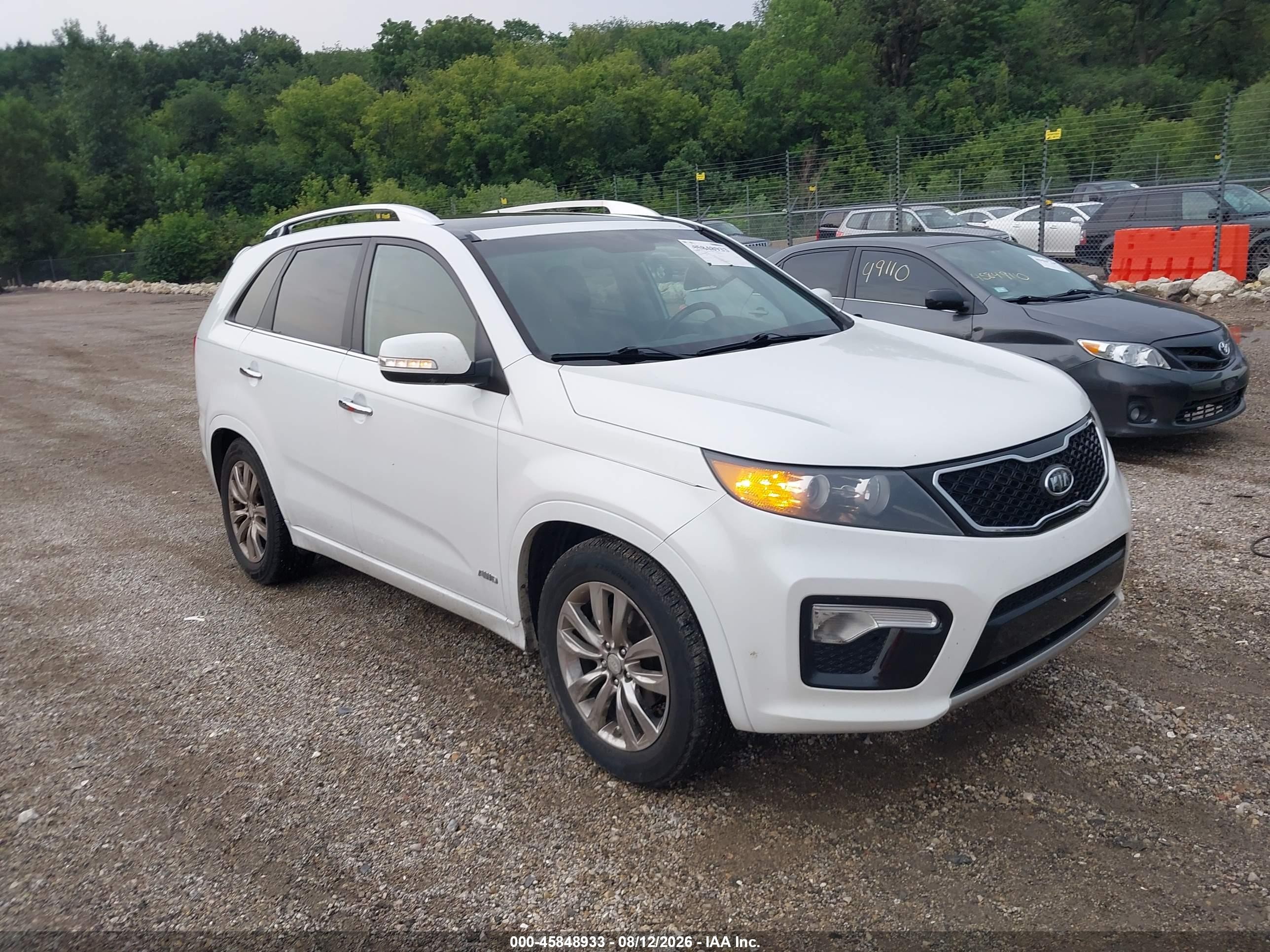 2012 Kia Sorento Sx V6 Белый vin: 5XYKWDA20CG304863