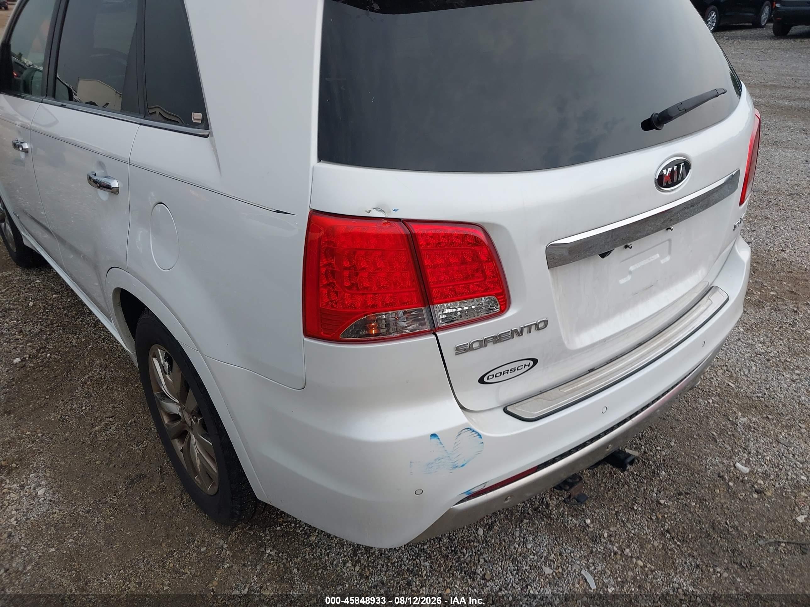 2012 Kia Sorento Sx V6 Белый vin: 5XYKWDA20CG304863